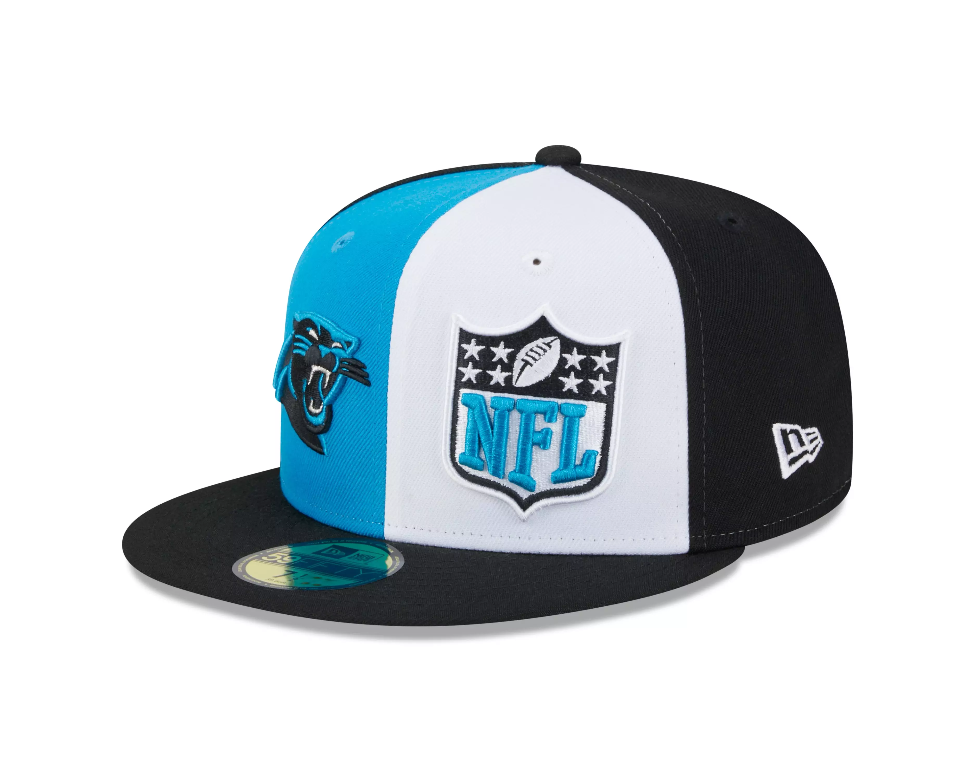 New Era Carolina Panthers 59FIFTY '23 NFL Sideline Fitted Hat - BLUE