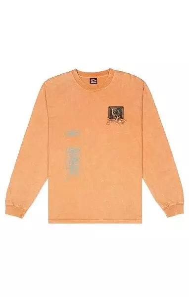 Gotcha Men's Granda Hills Long-sleeve Knit Tee - RED