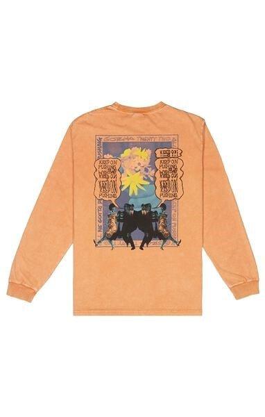 Gotcha Men's Granda Hills Long-sleeve Knit Tee - RED Thumbnail View 2