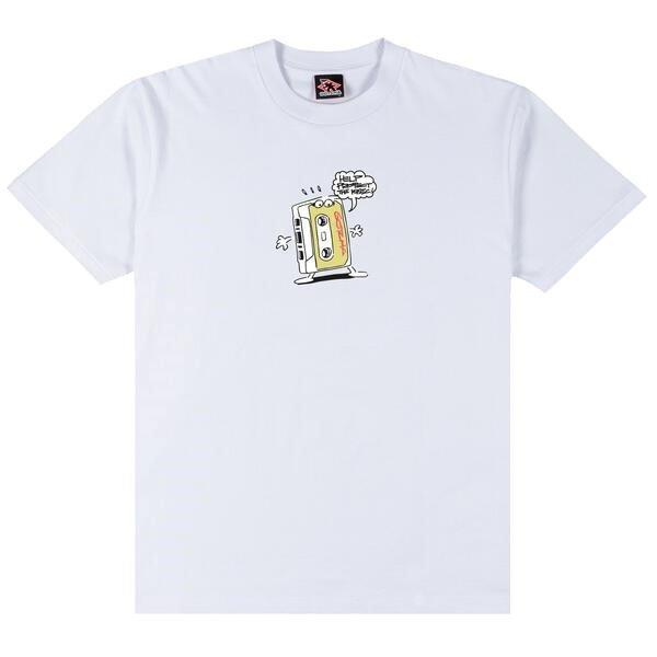 Gotcha Men's Mix Tape Tee - WHITE Thumbnail View 1
