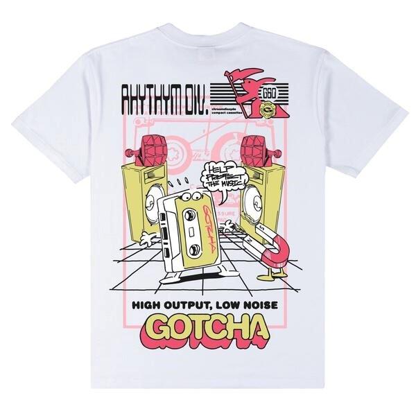 Gotcha Men's Mix Tape Tee - WHITE Thumbnail View 2
