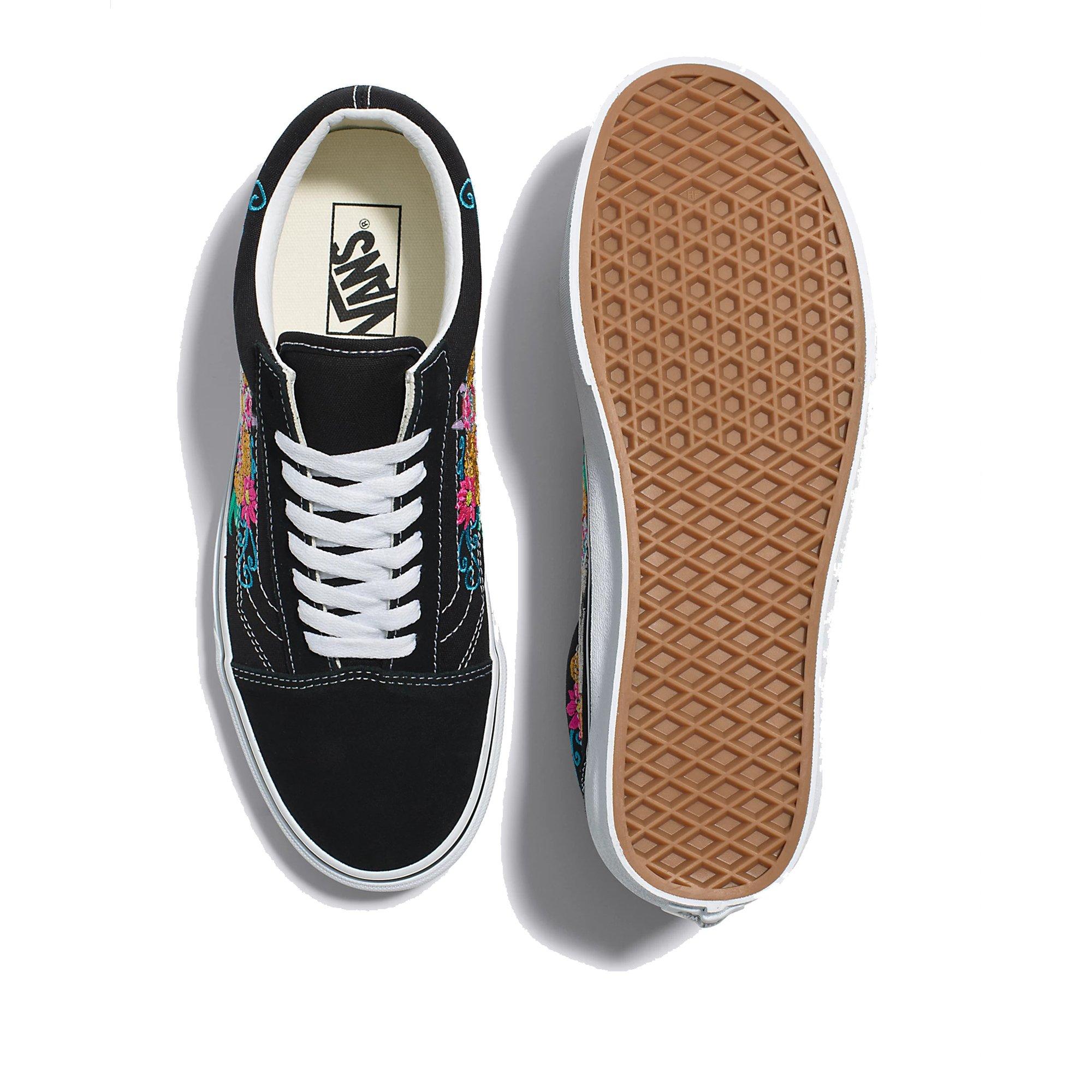 Vans Old Skool "Dia De Los Muertos" Unisex Shoe - BLACK/WHITE Thumbnail View 4