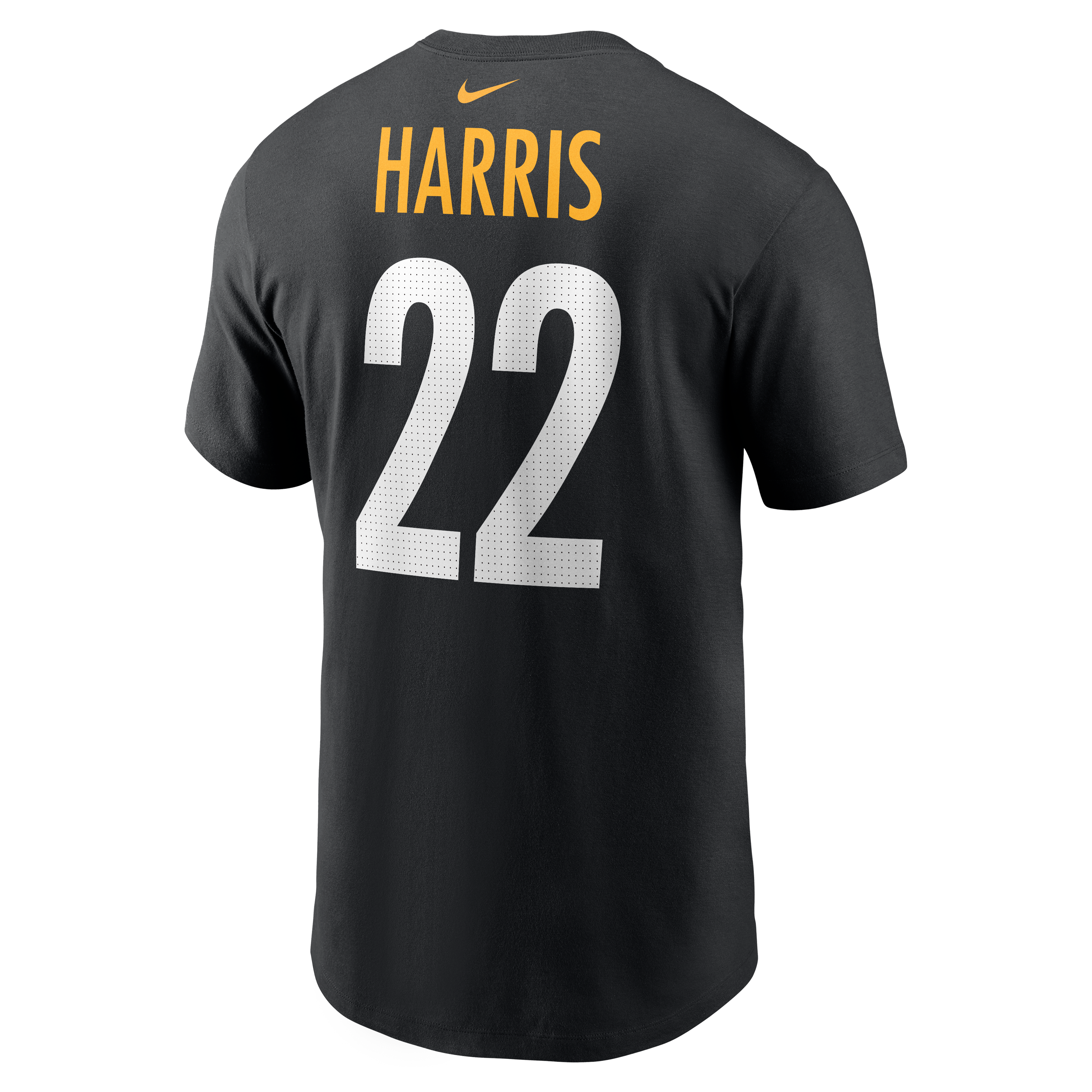 Nike Men's N. Harris '22 Name & Number Short Sleeve Top - BLACK Thumbnail View 2