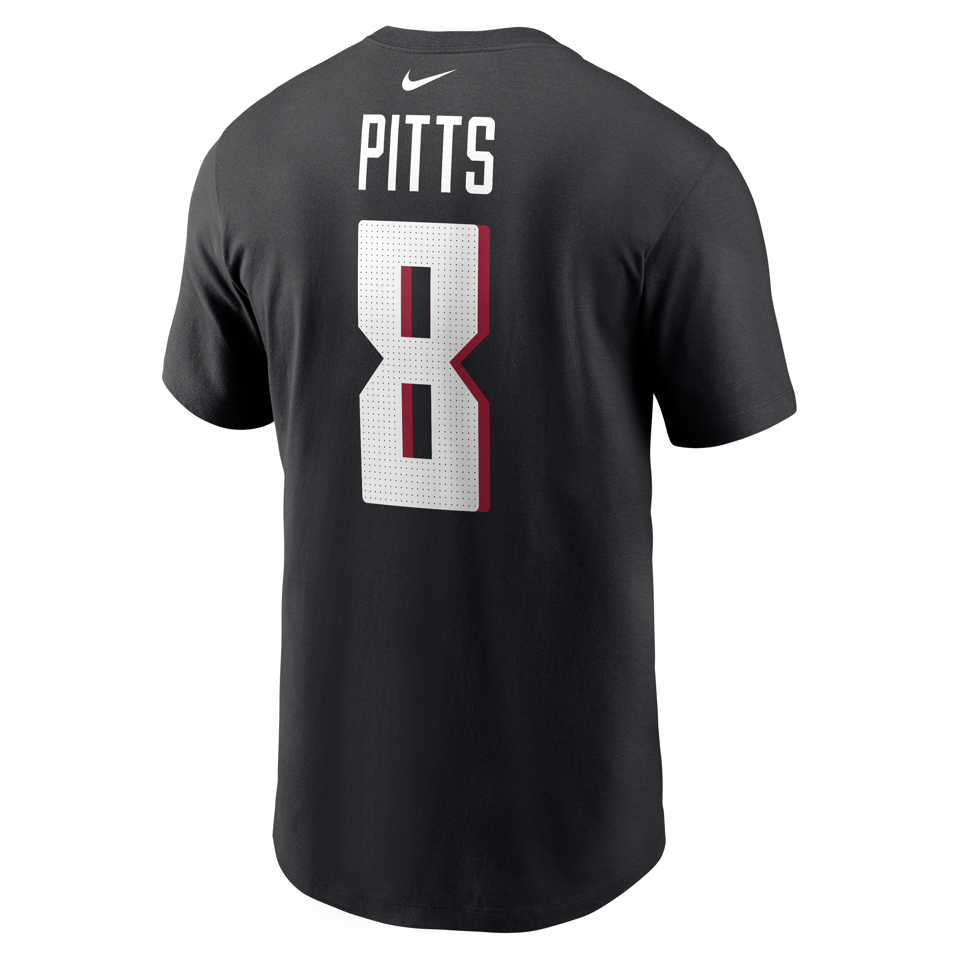 Nike Men's K. Pitts Atlanta Falcons '22 Name & Number Short Sleeve Top - BLACK Thumbnail View 1