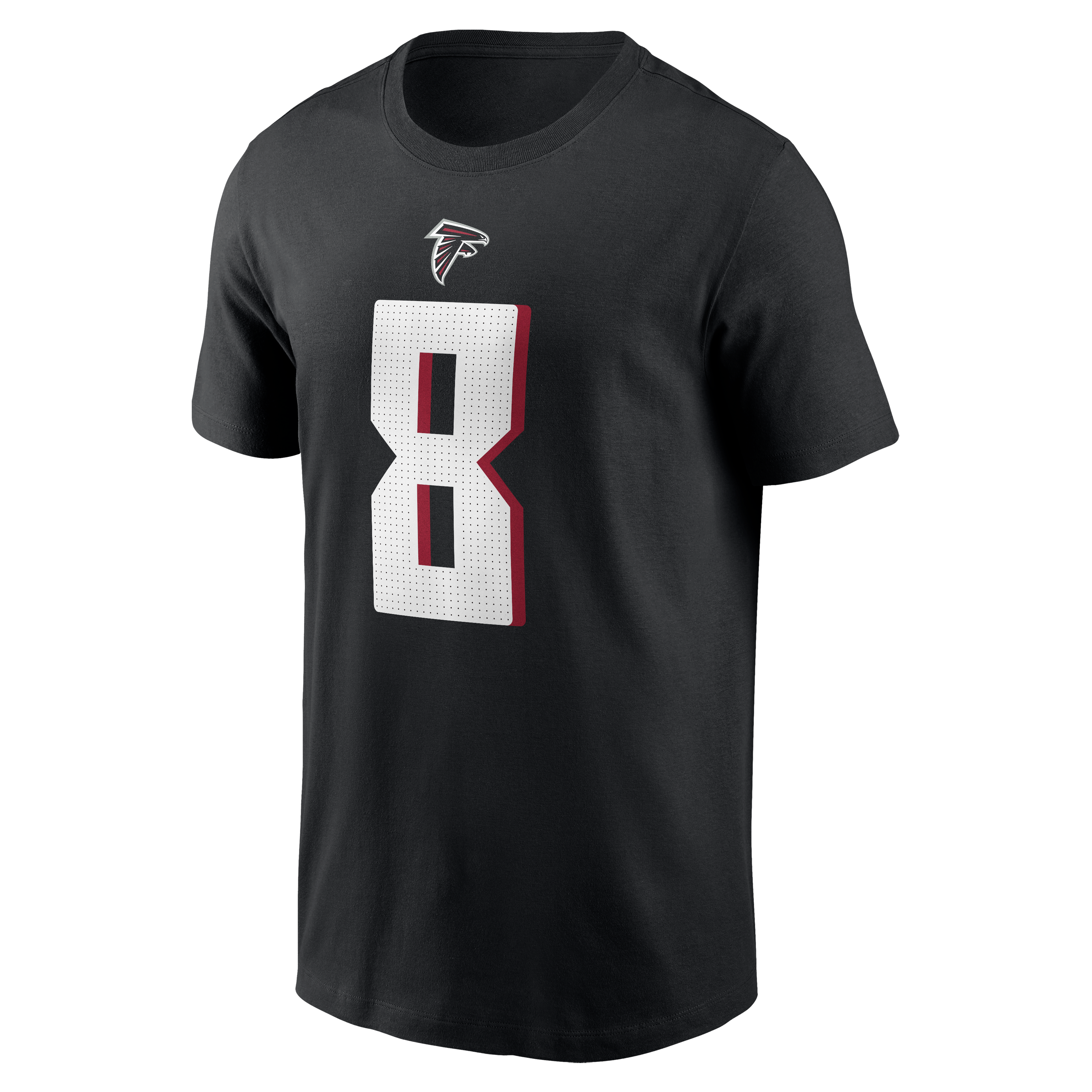 Nike Men's K. Pitts Atlanta Falcons '22 Name & Number Short Sleeve Top - BLACK Thumbnail View 2