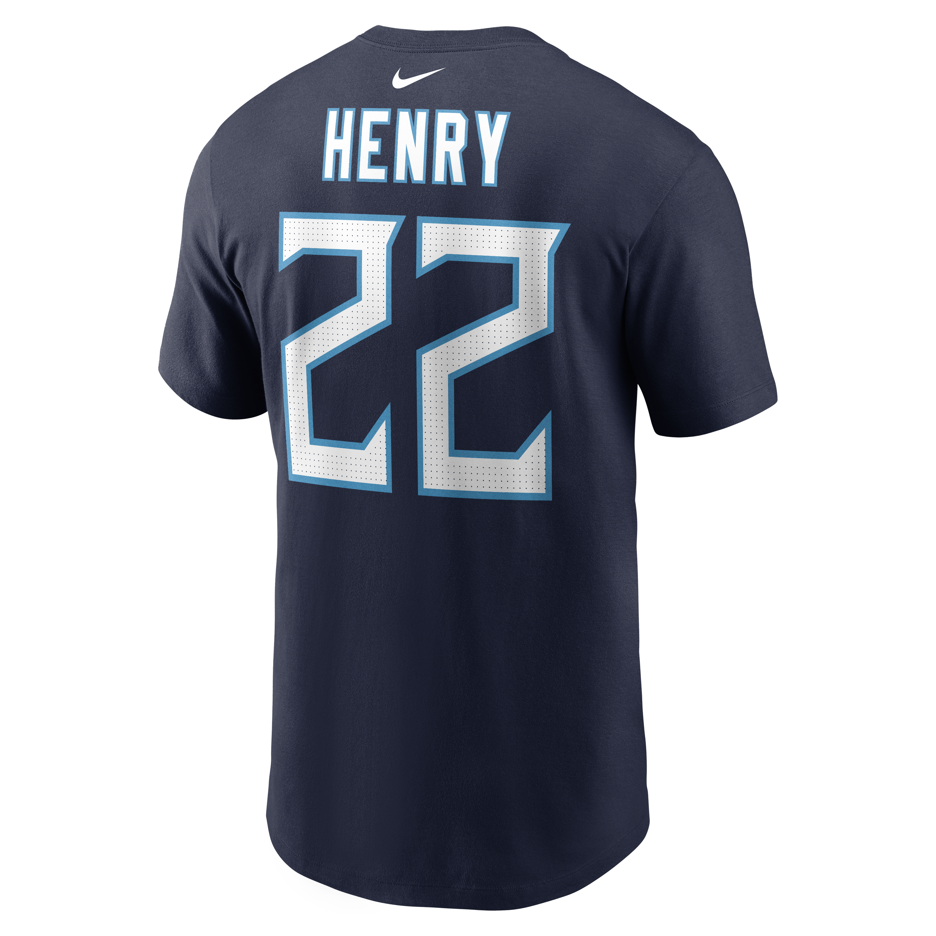 Men's Nike Derrick Henry White Tennessee Titans Name & Number T-Shirt