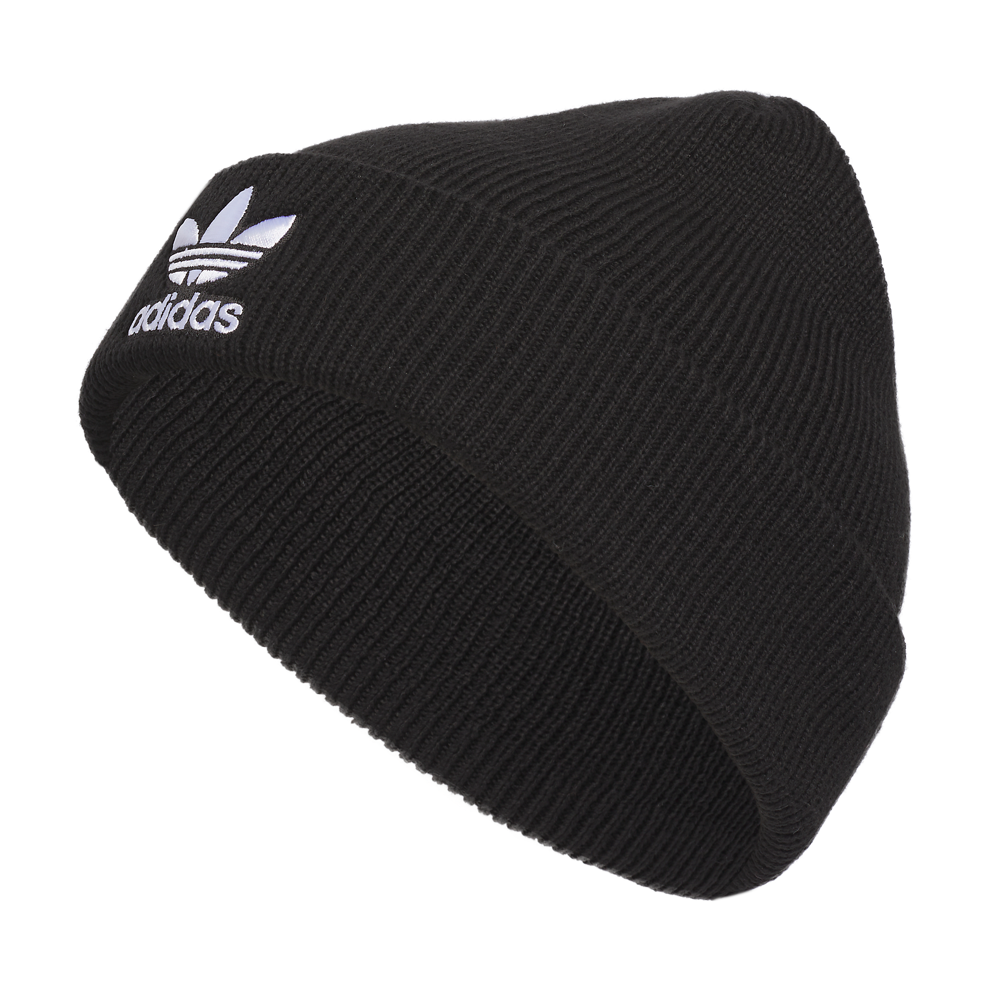 adidas Trefoil Beanie-Black/White - BLACK/WHITE Thumbnail View 3