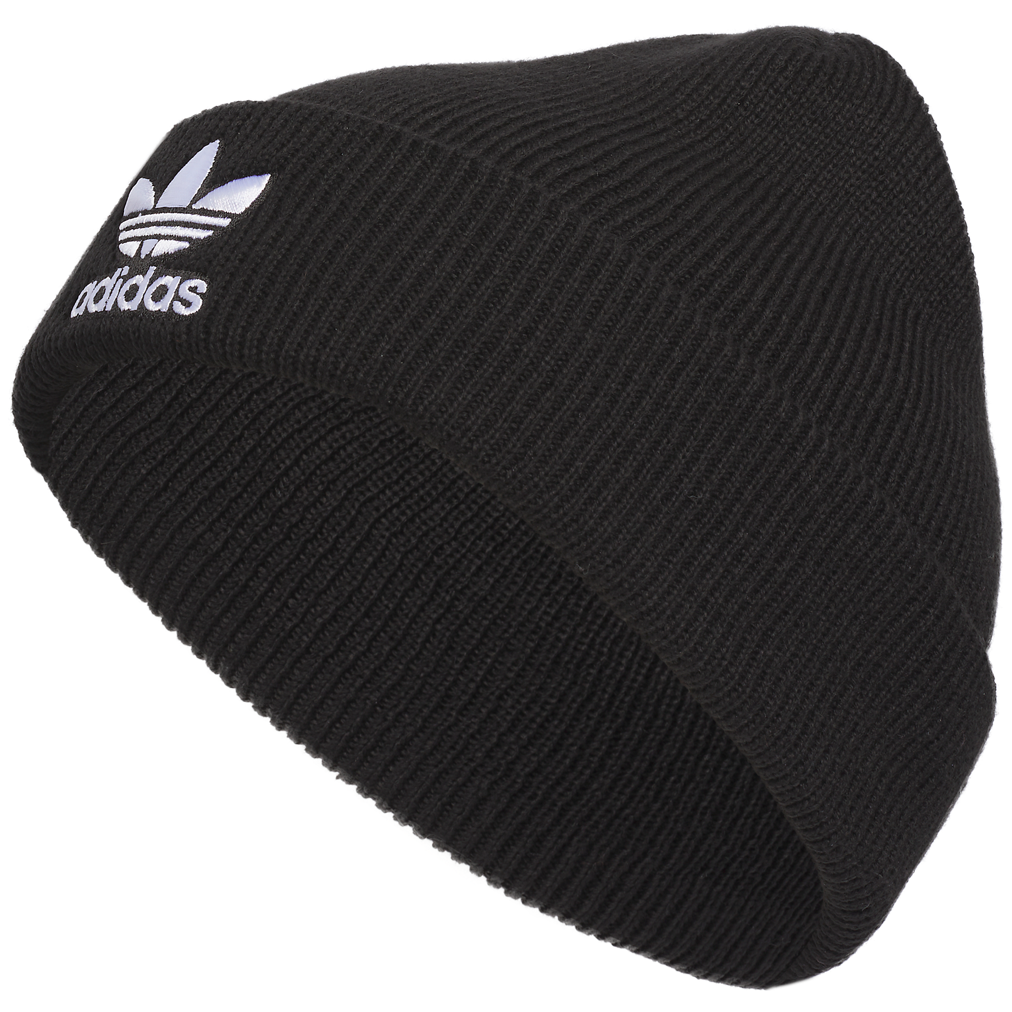 adidas Trefoil Beanie-Black/White - BLACK/WHITE Thumbnail View 4