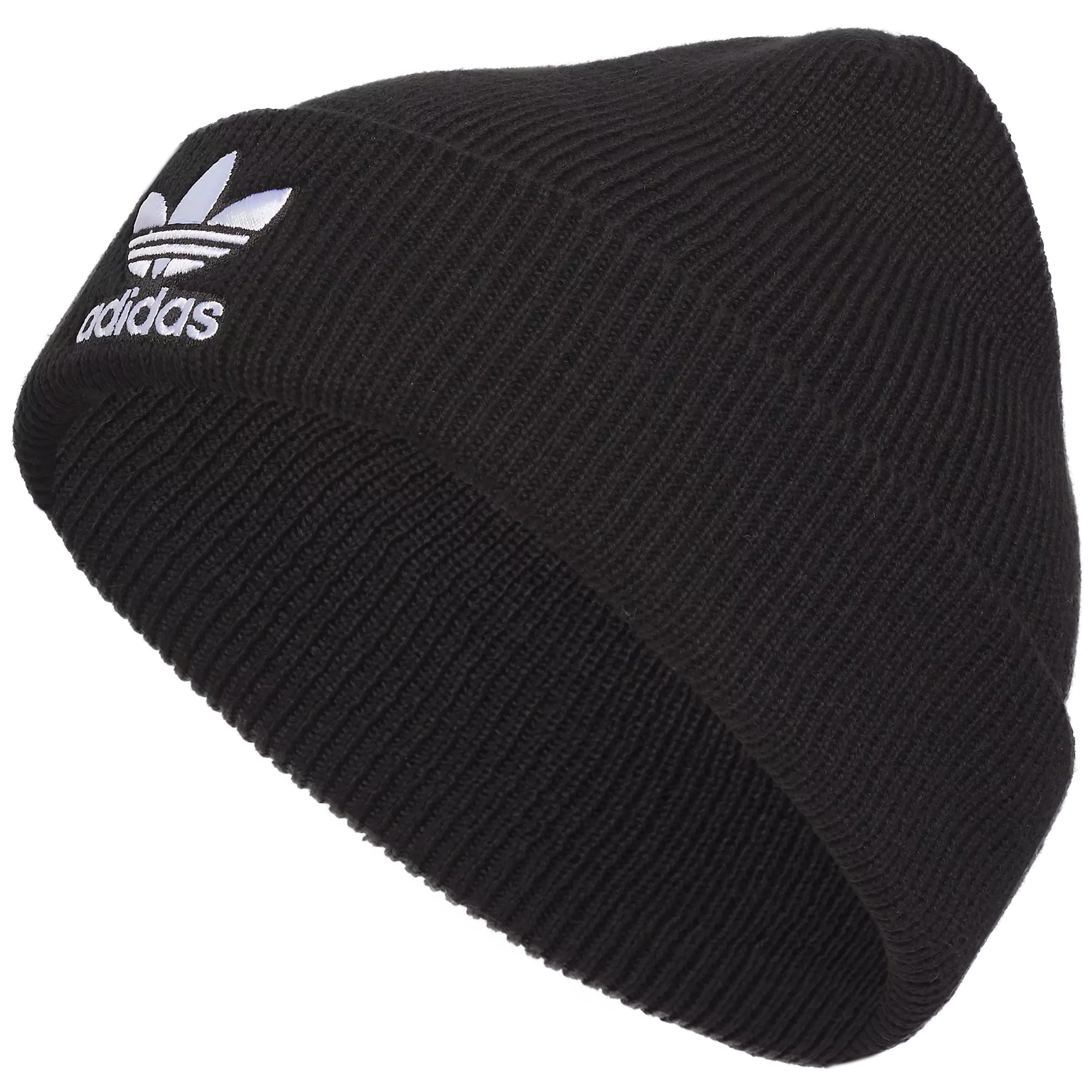 adidas Trefoil Beanie-Black/White - BLACK/WHITE