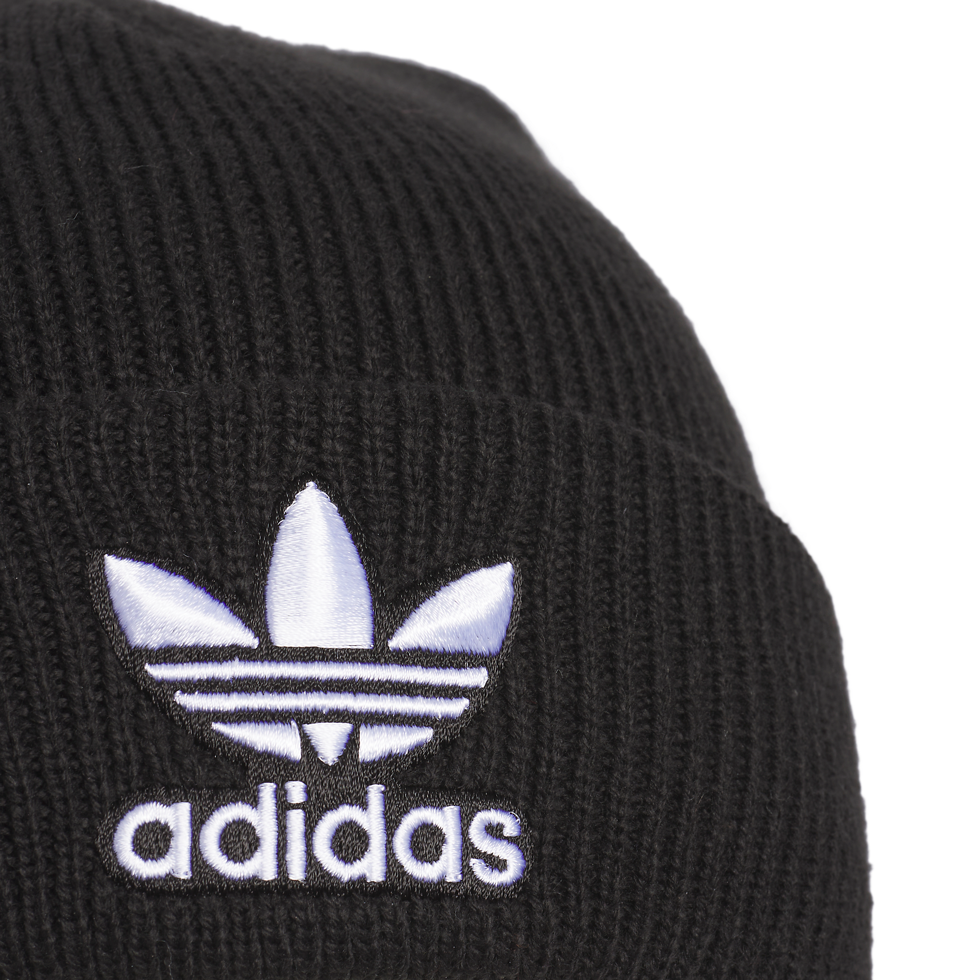 adidas Trefoil Beanie-Black/White - BLACK/WHITE Thumbnail View 6