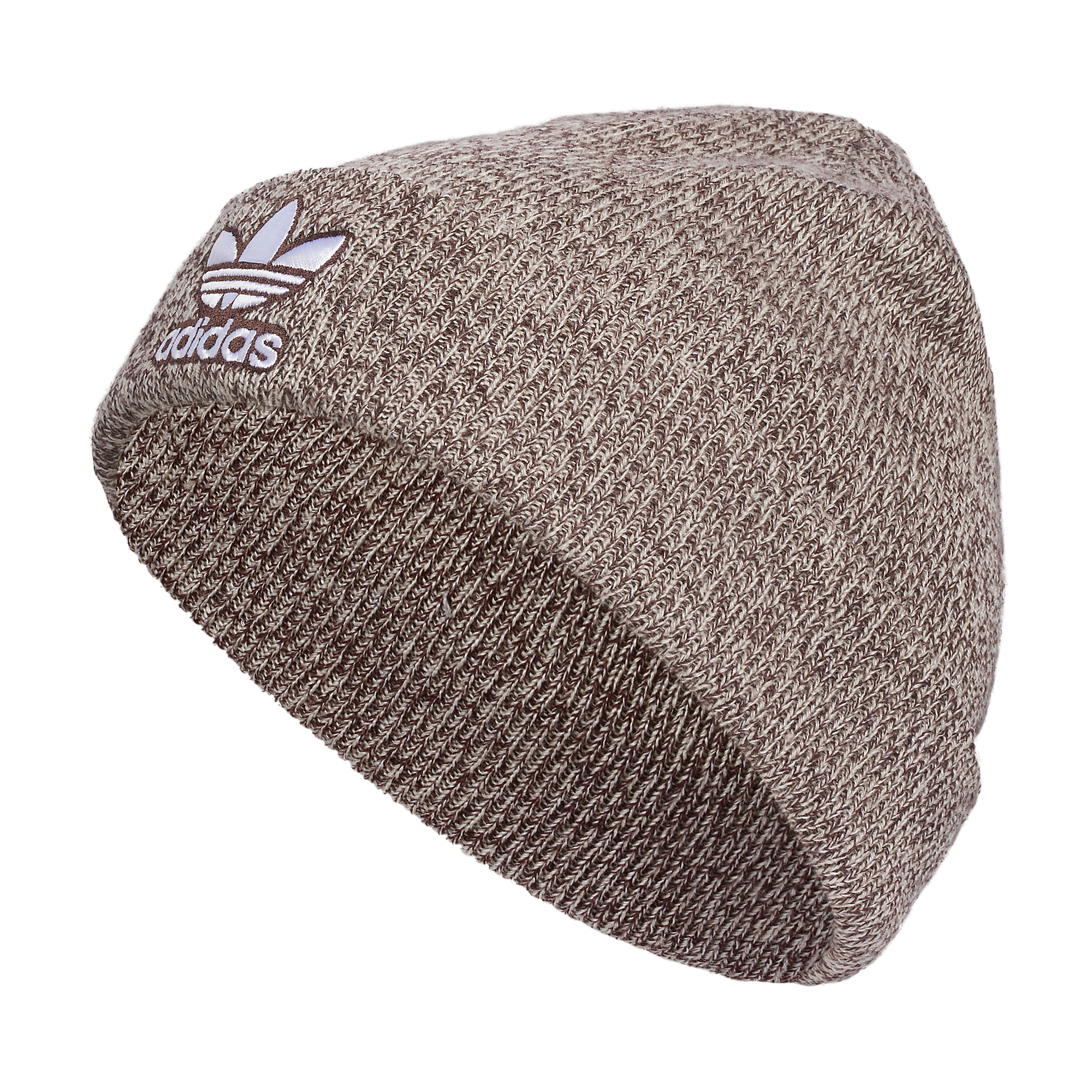 adidas Trefoil Beanie-Beige - BROWN Thumbnail View 3