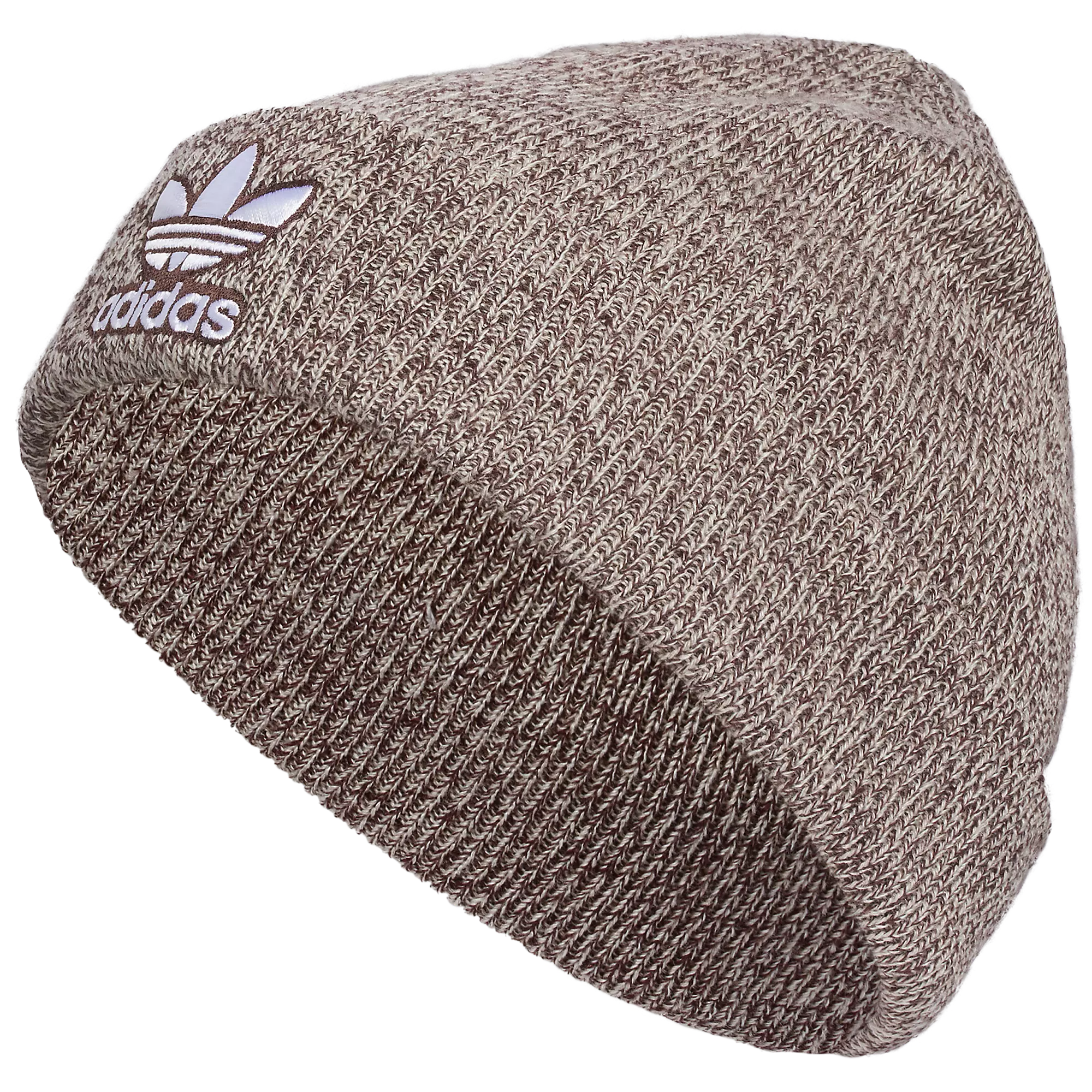 adidas Trefoil Beanie-Beige - BROWN
