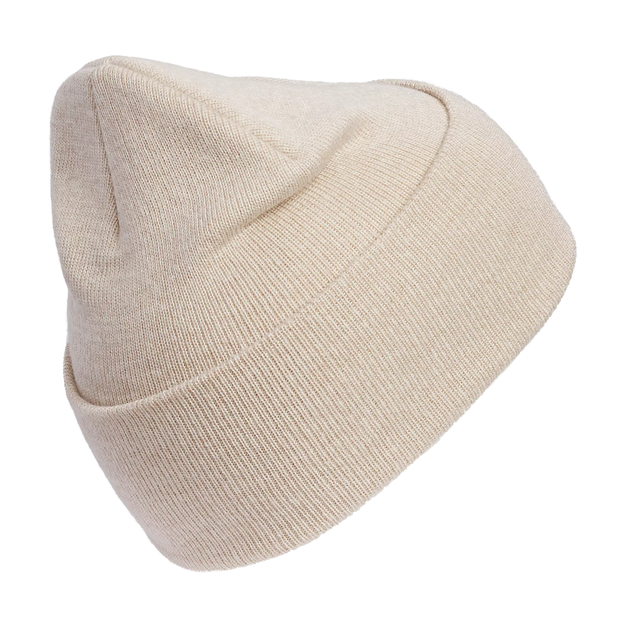 adidas Oversize Cuff Trefoil Beanie - BEIGE
