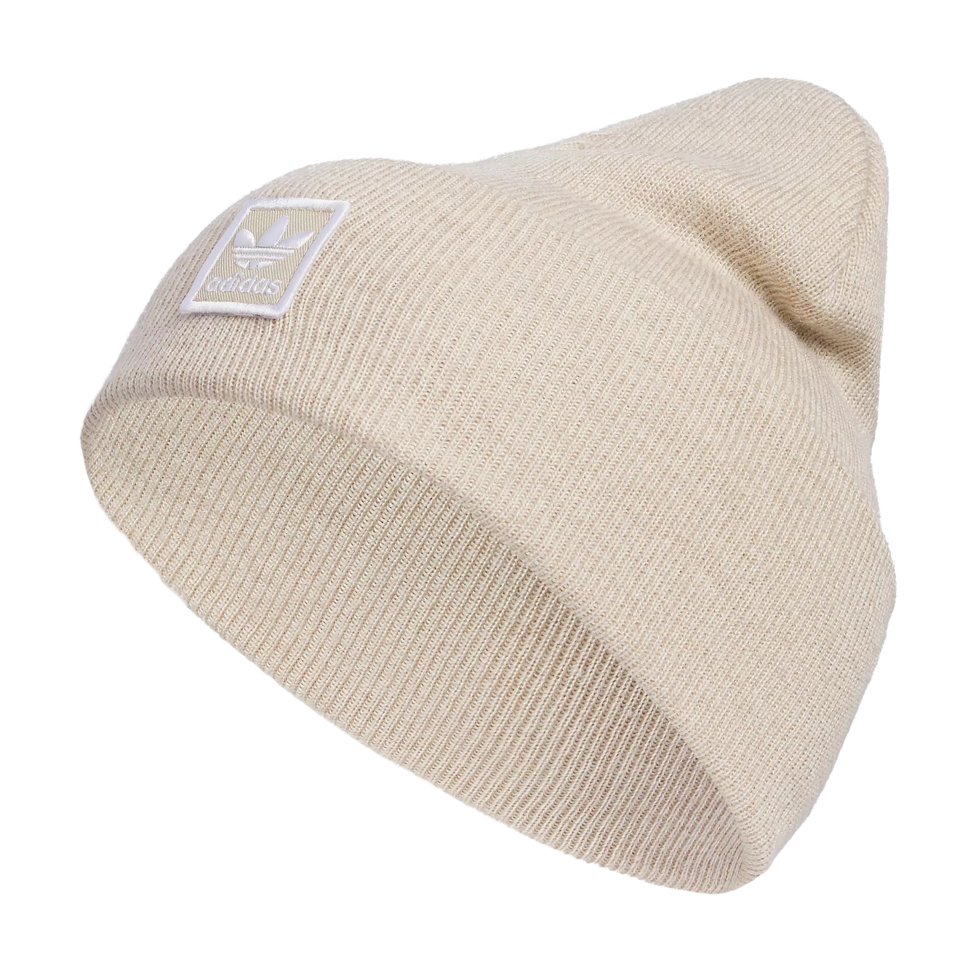 adidas Oversize Cuff Trefoil Beanie - BEIGE