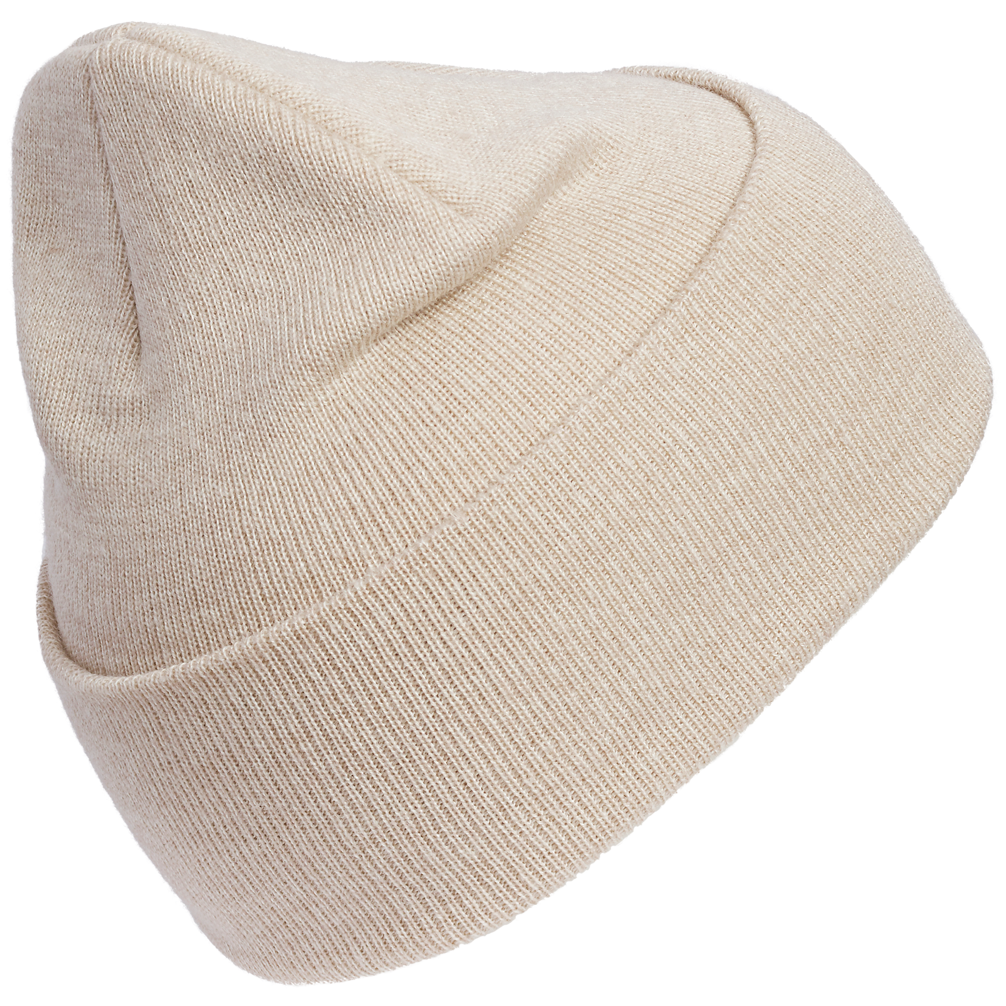 adidas Oversize Cuff Trefoil Beanie - BEIGE Thumbnail View 5