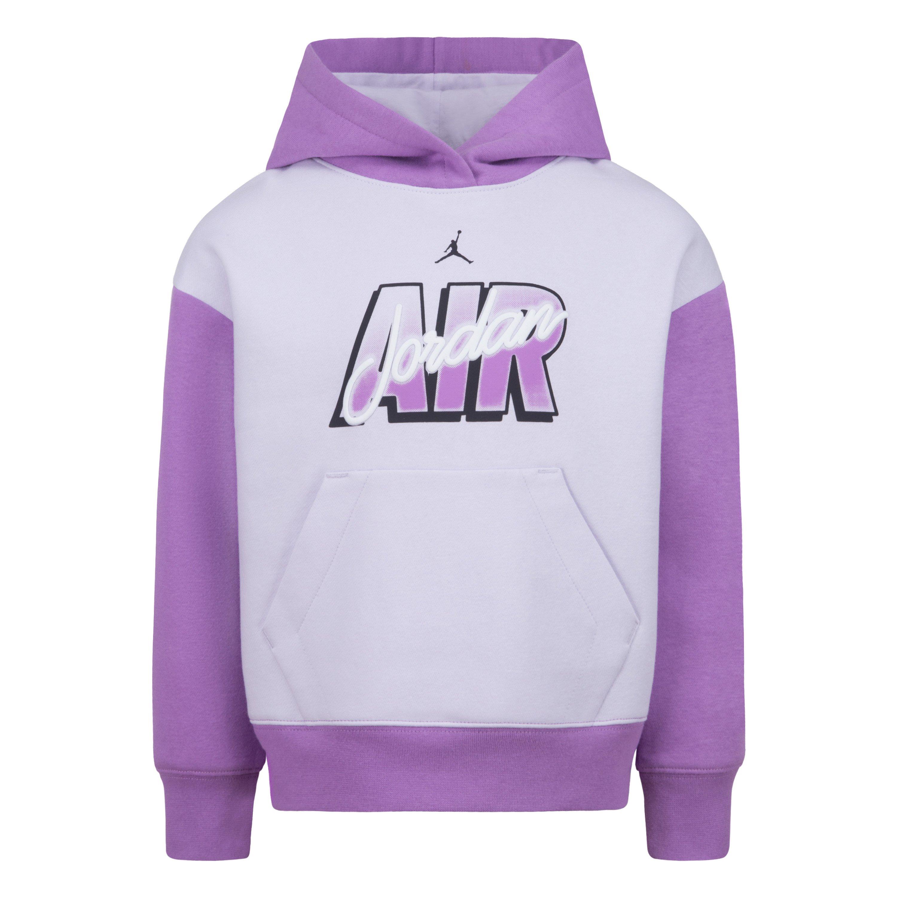 White and purple store jordan hoodie