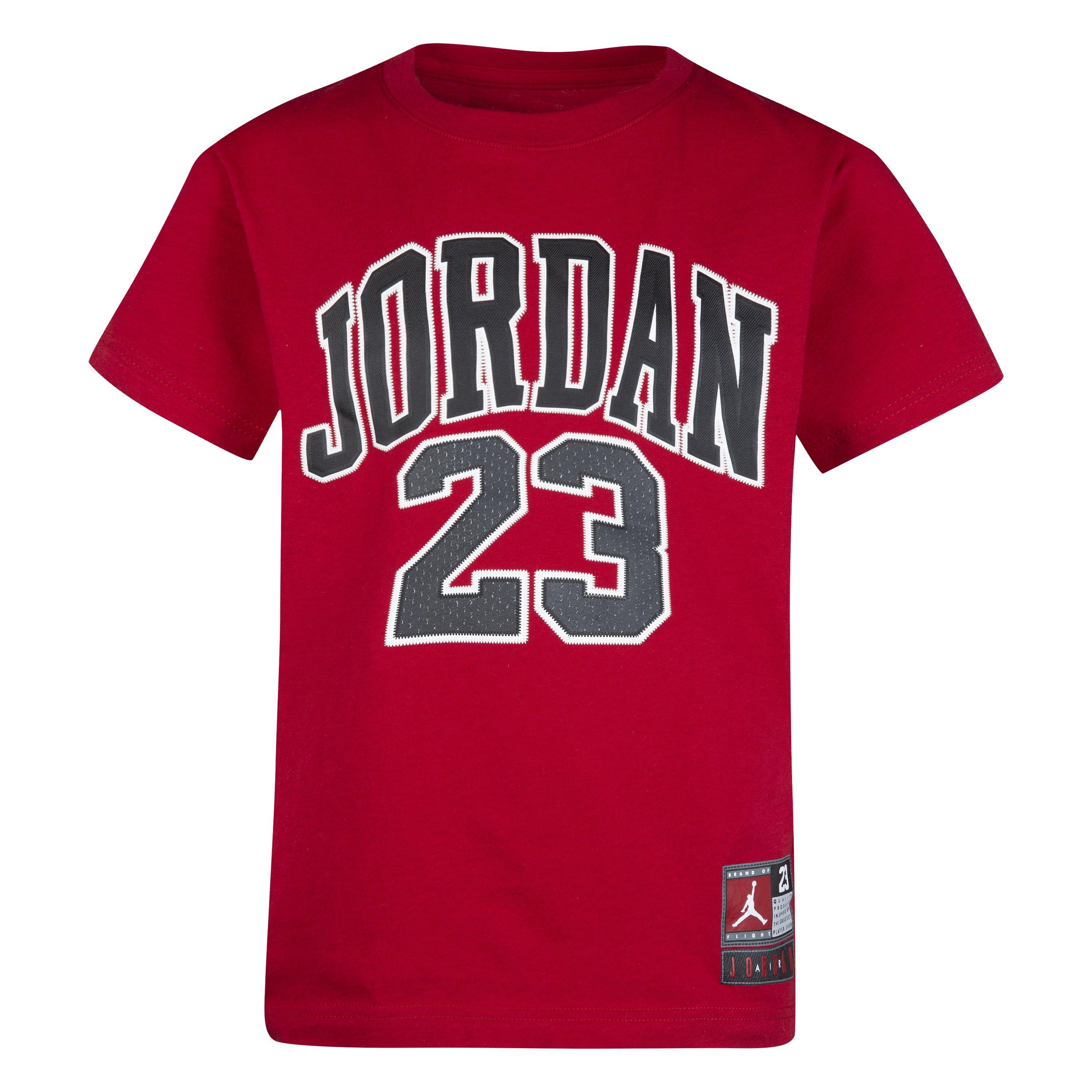 Jordan Big Boys' Practice Flight Tee - RED