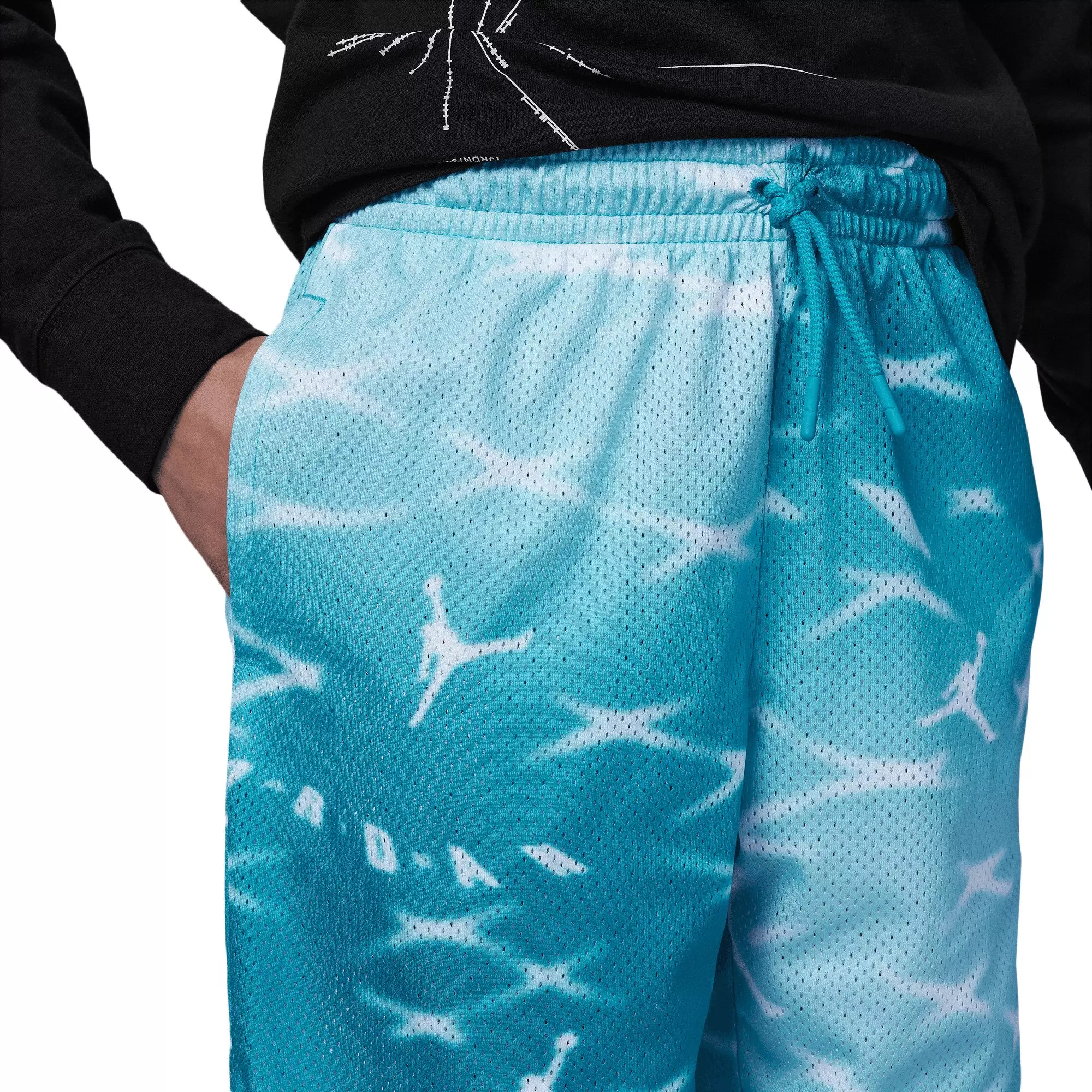Jordan Big Boys' Essentials Printed Shorts - BLUE