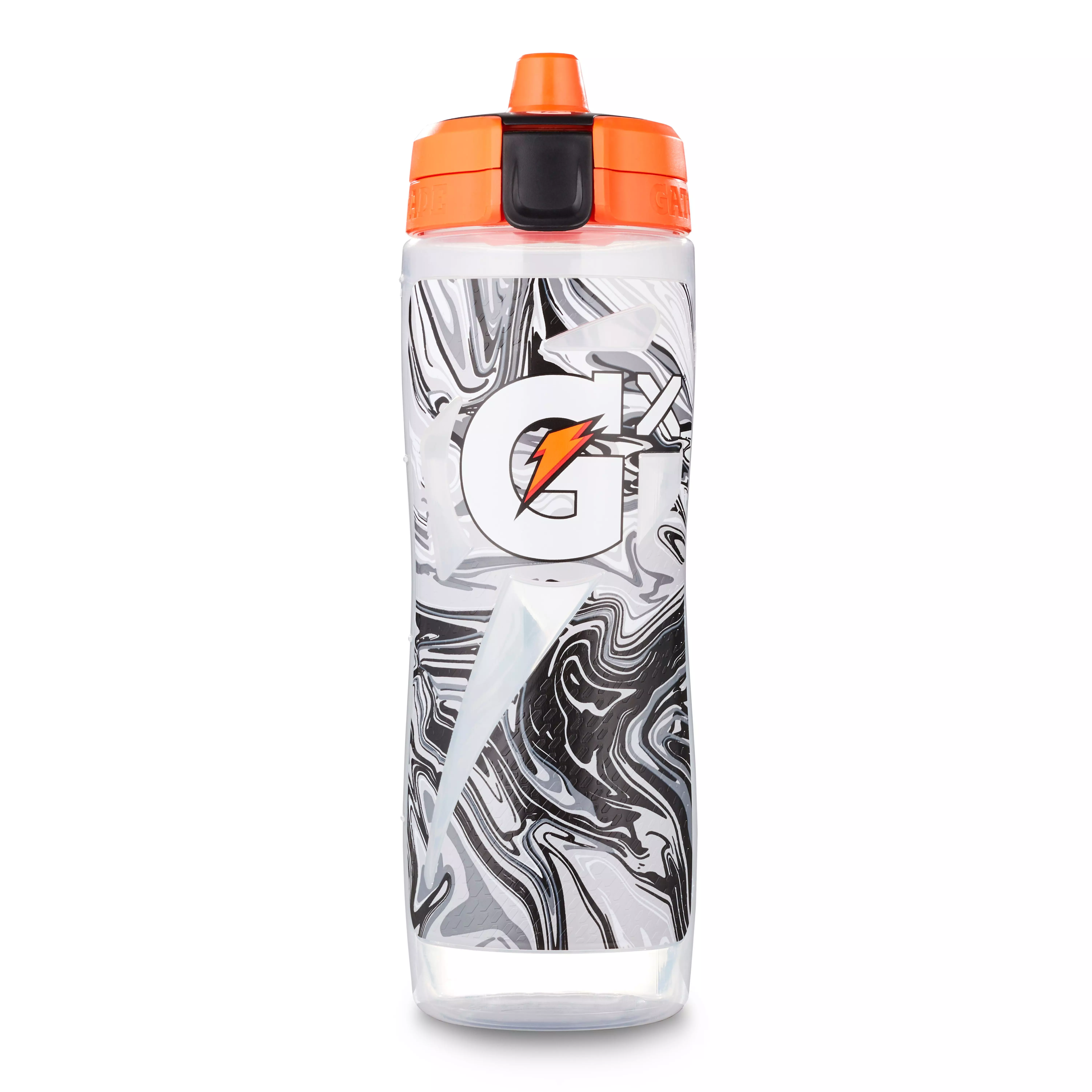 Gatorade Gx 30oz. Marble Black Water Bottle - BLACK/WHITE