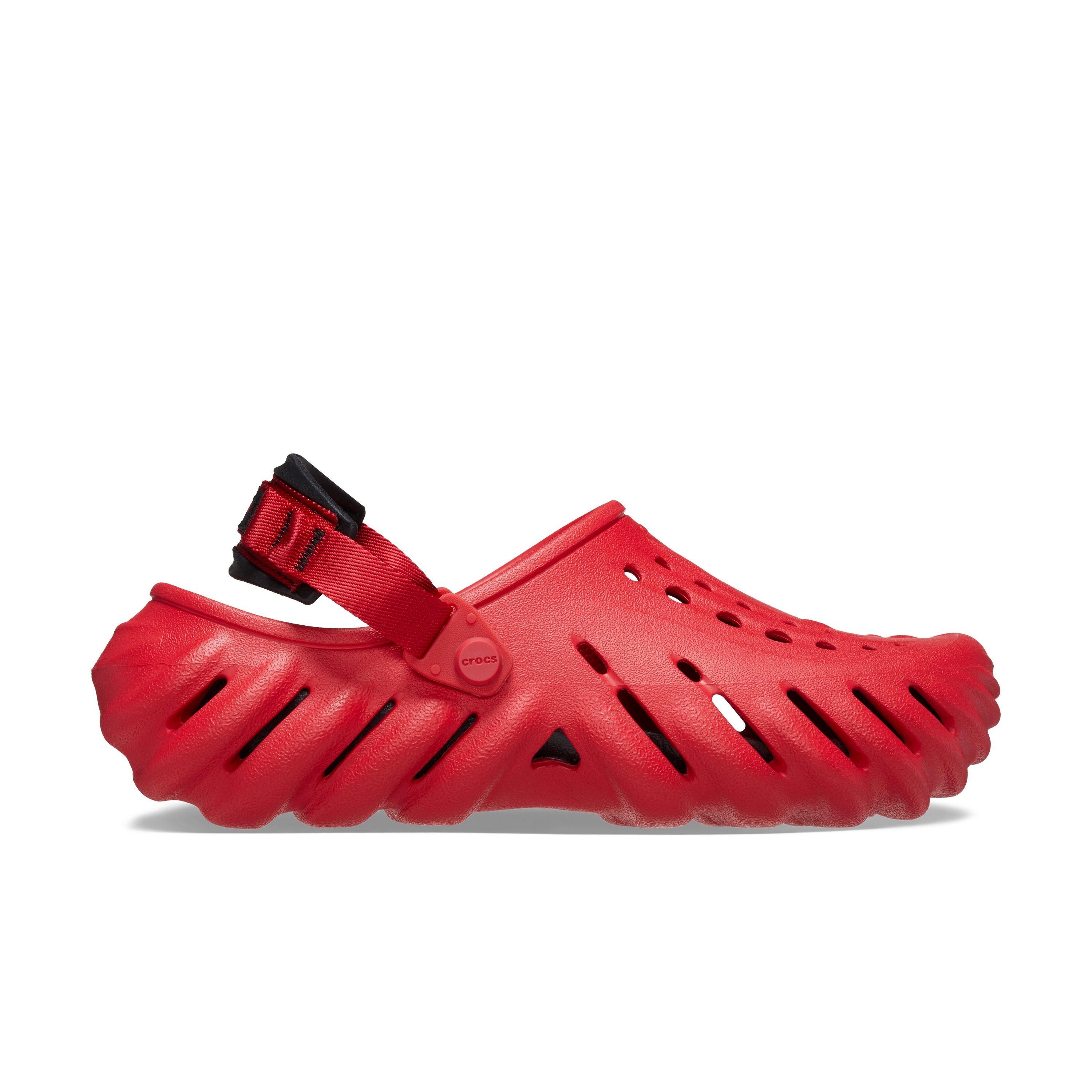 Red store mens crocs