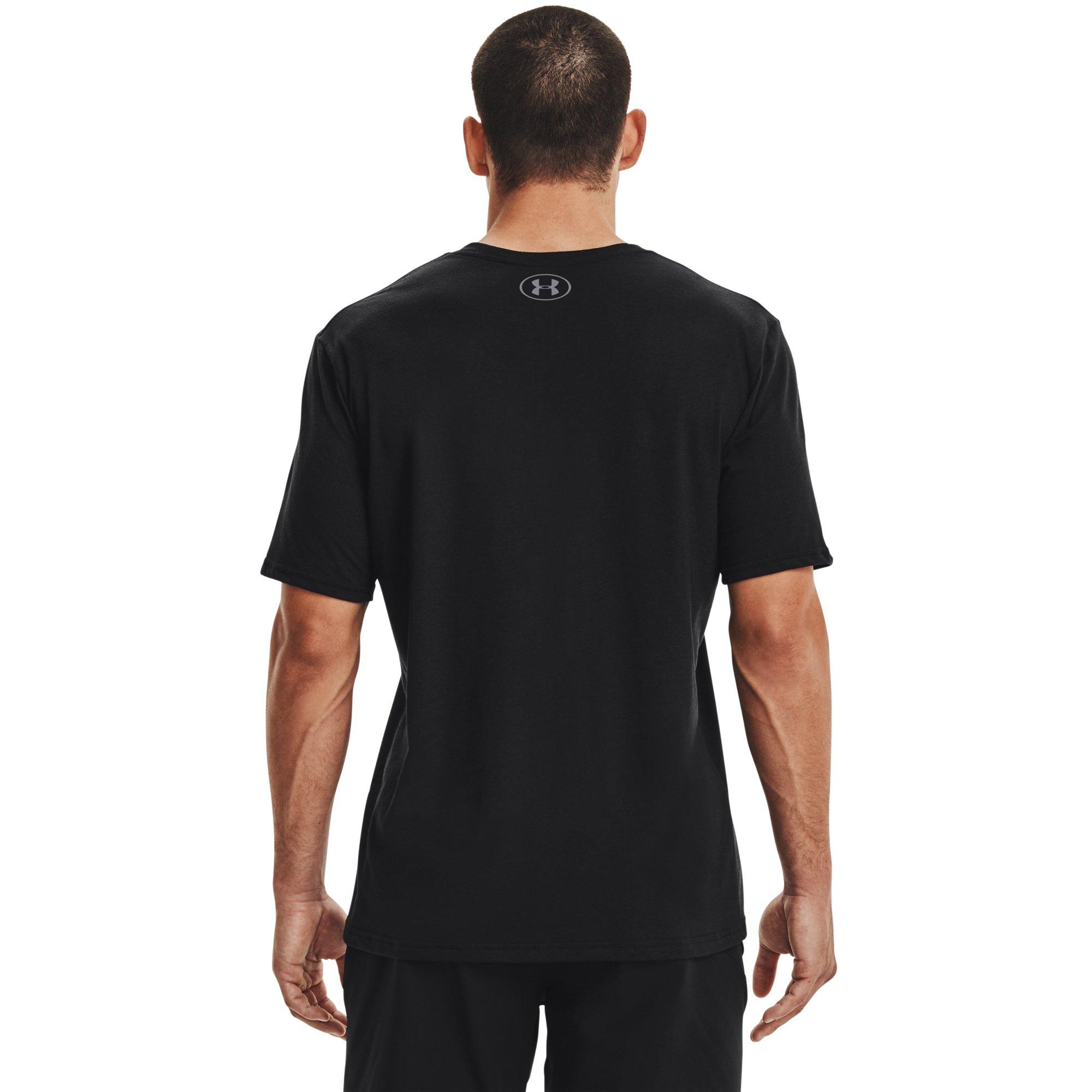 Under Armour Men's Verbiage Tee-Black - BLACK Thumbnail View 2