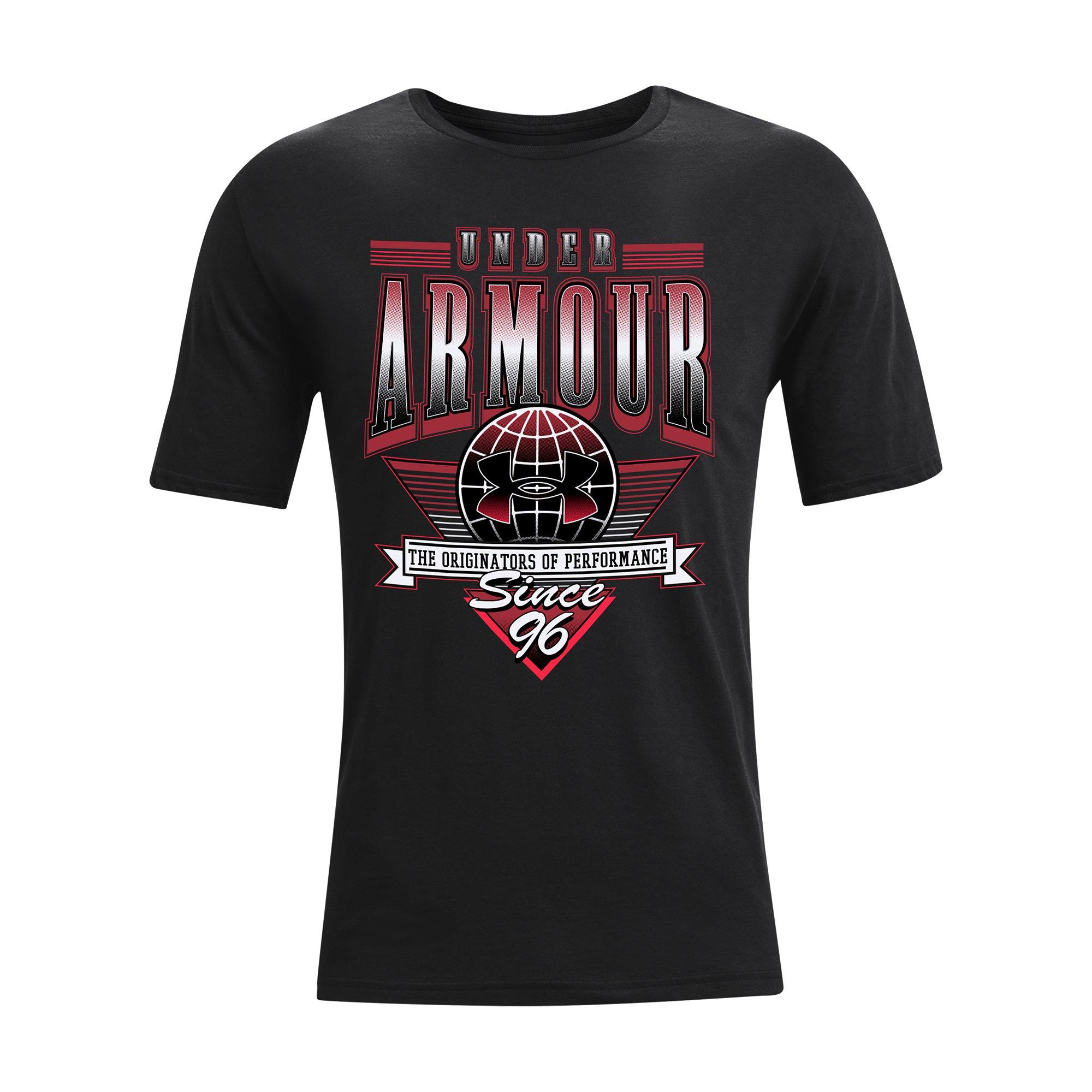 Under Armour Men's Verbiage Tee-Black - BLACK Thumbnail View 3