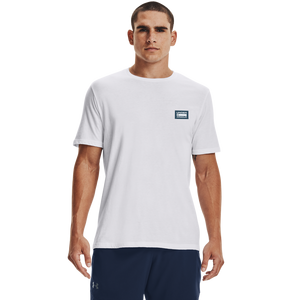 Under Armour Men's Left Chest Logo Tee-White