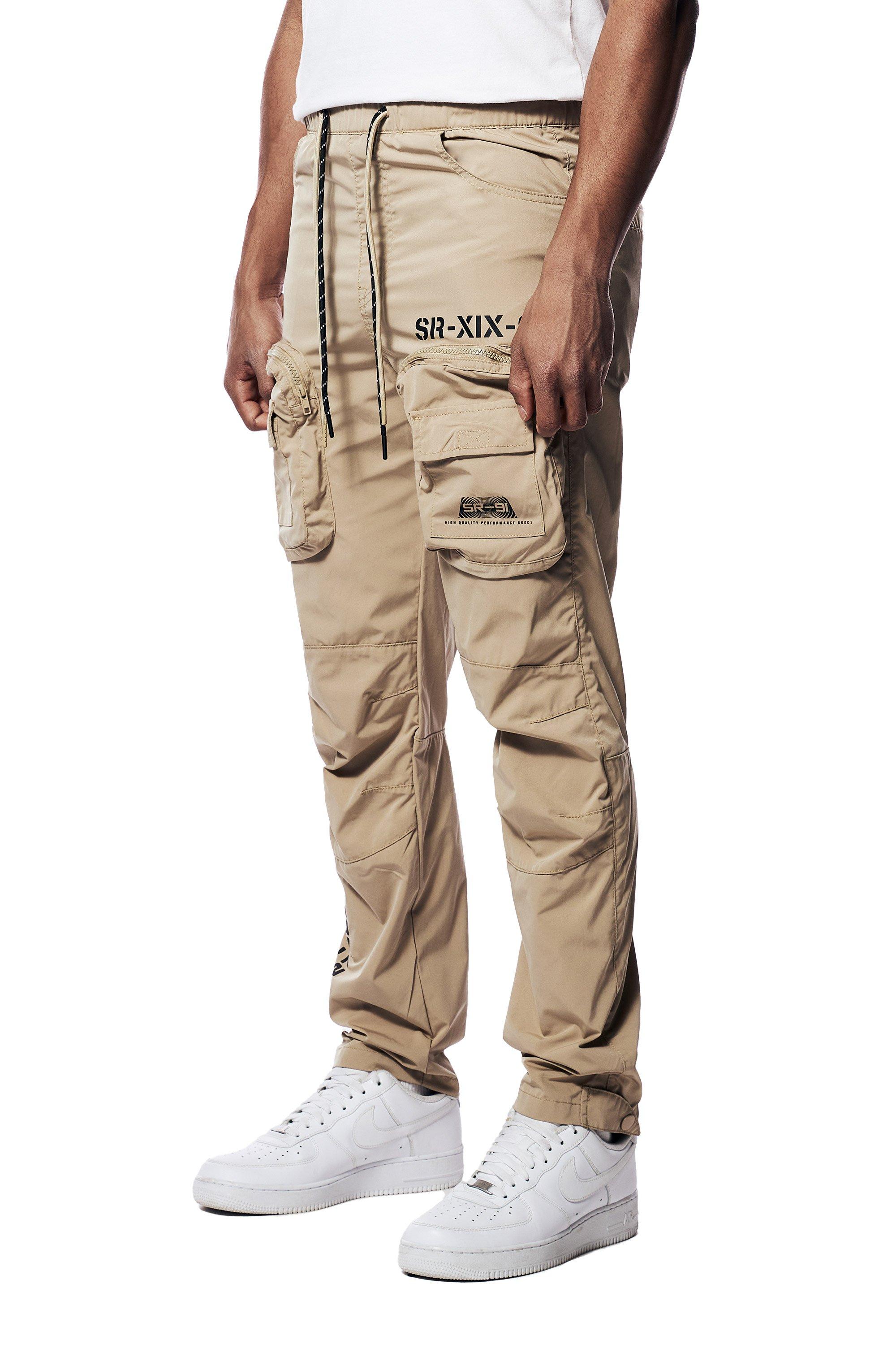 Smoke Rise Men's Nylon Utility Pant - Khaki - KHAKI Thumbnail View 3