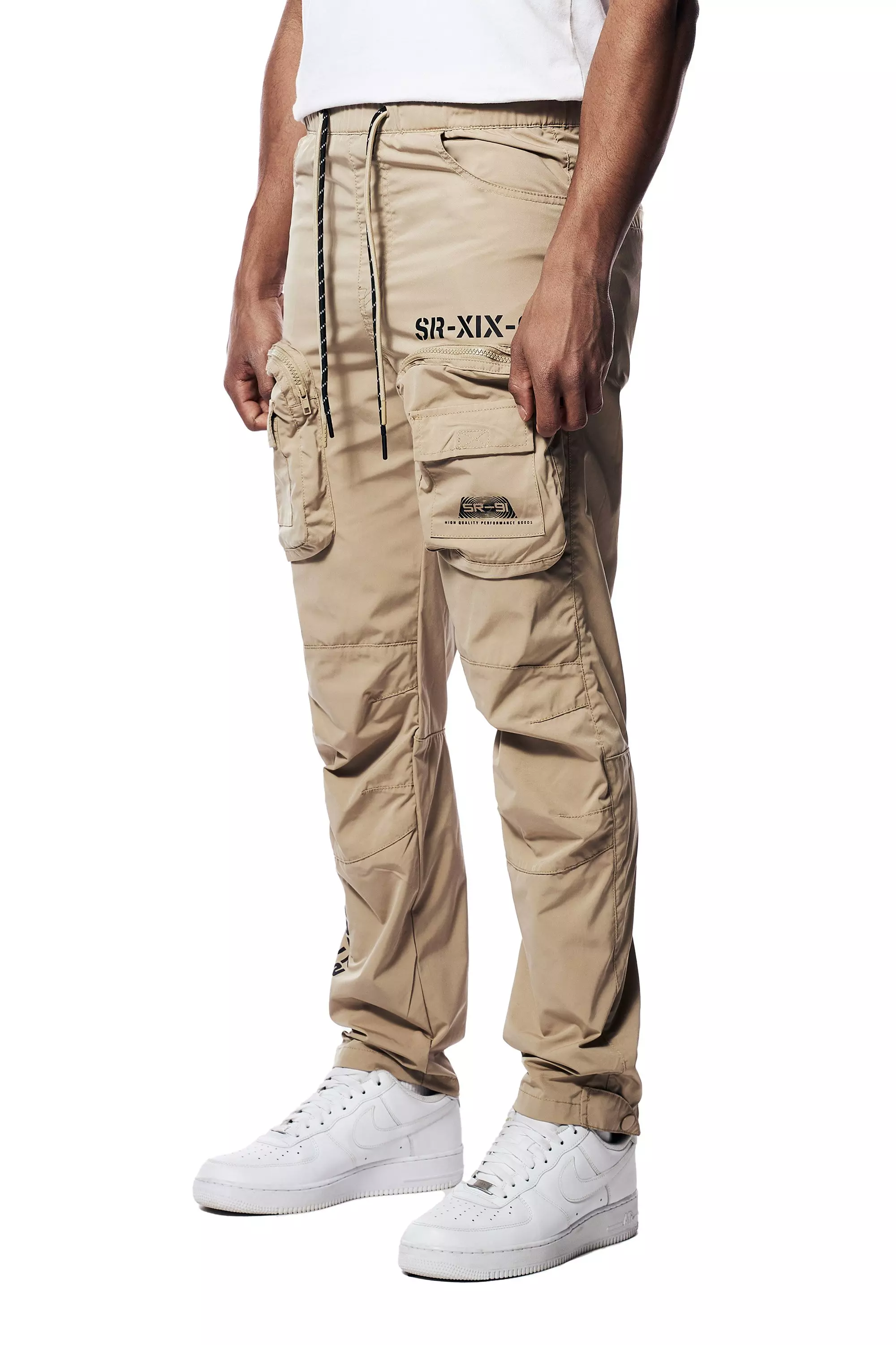 Smoke Rise Men's Nylon Utility Pant - Khaki - KHAKI
