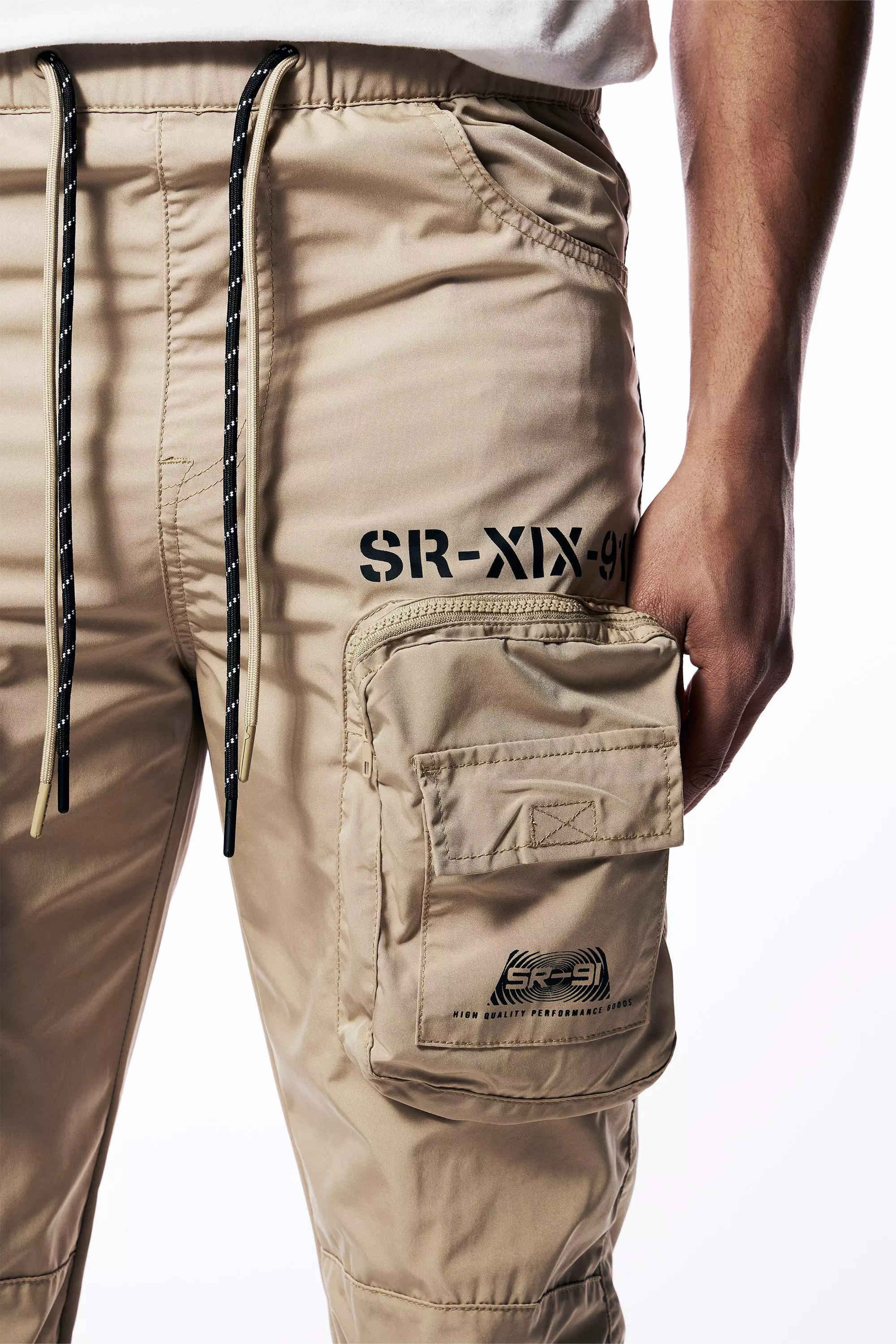 Smoke Rise Men's Nylon Utility Pant - Khaki - KHAKI