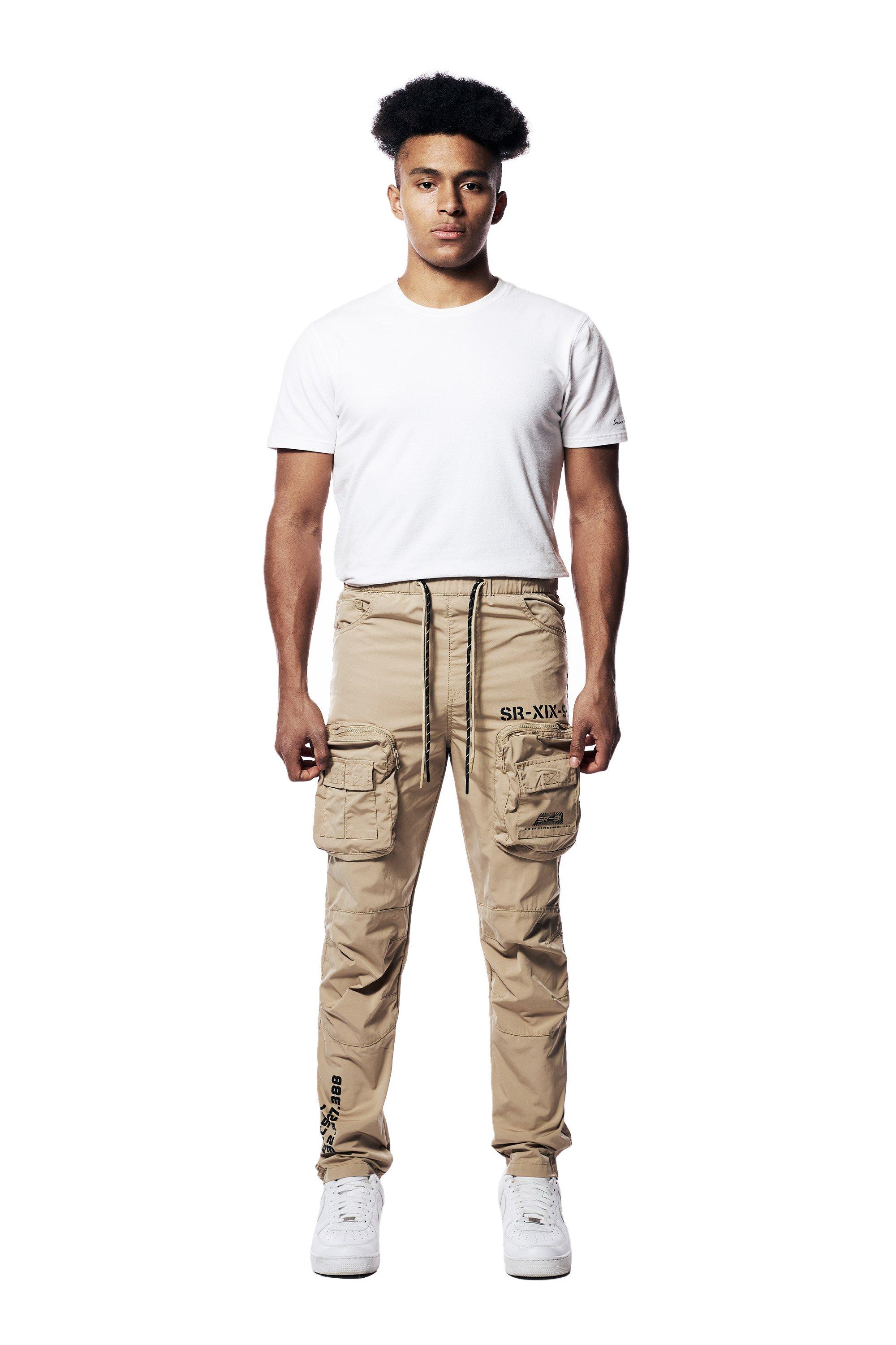 Smoke Rise Men's Nylon Utility Pant - Khaki - KHAKI Thumbnail View 7