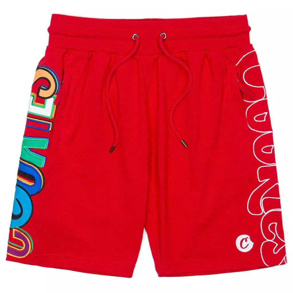 Cookies Men's On The Block Jersey Knit Shorts -Red - RED