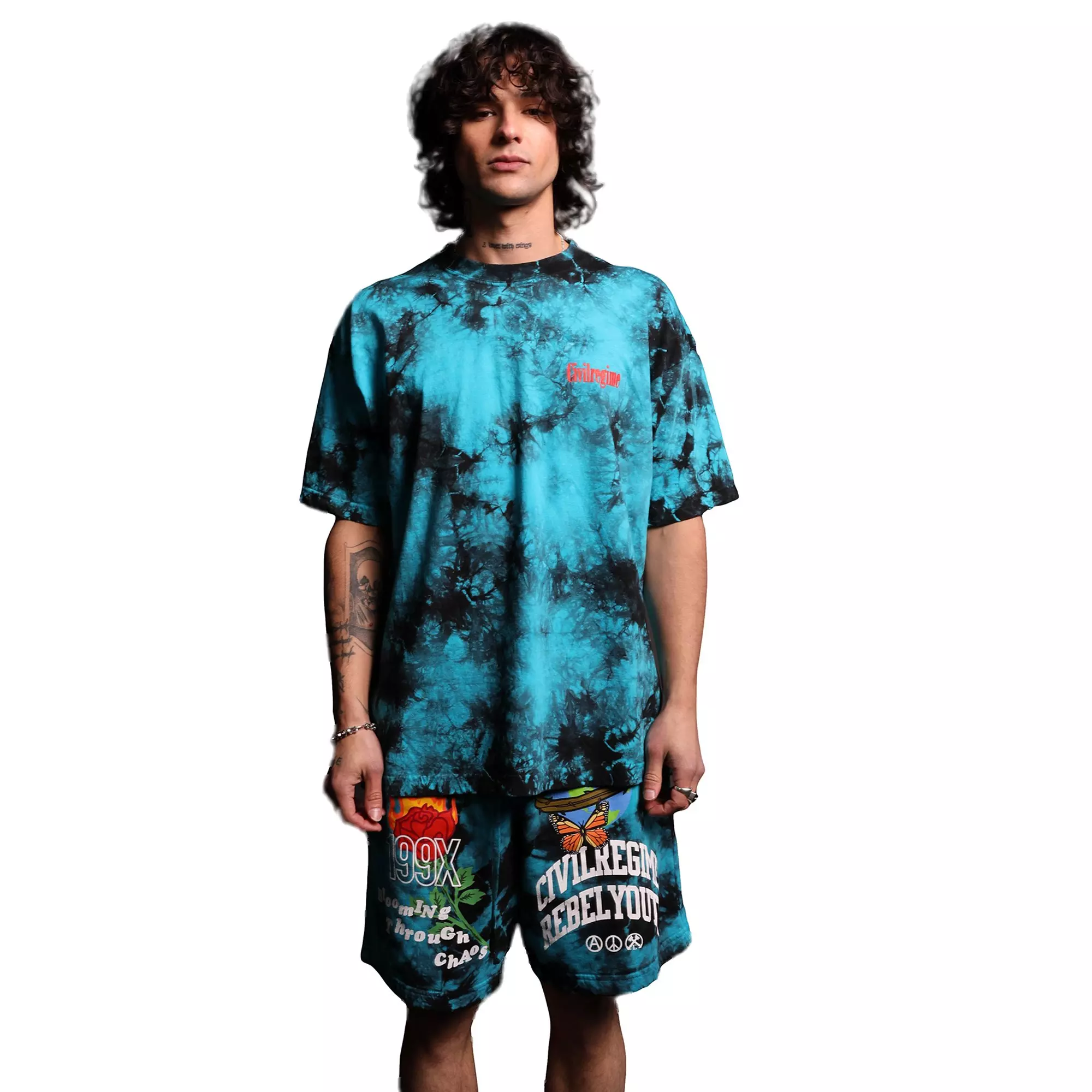 Civil Regime Men's Beautiful Madness T-shirt - BLACK/MULTI