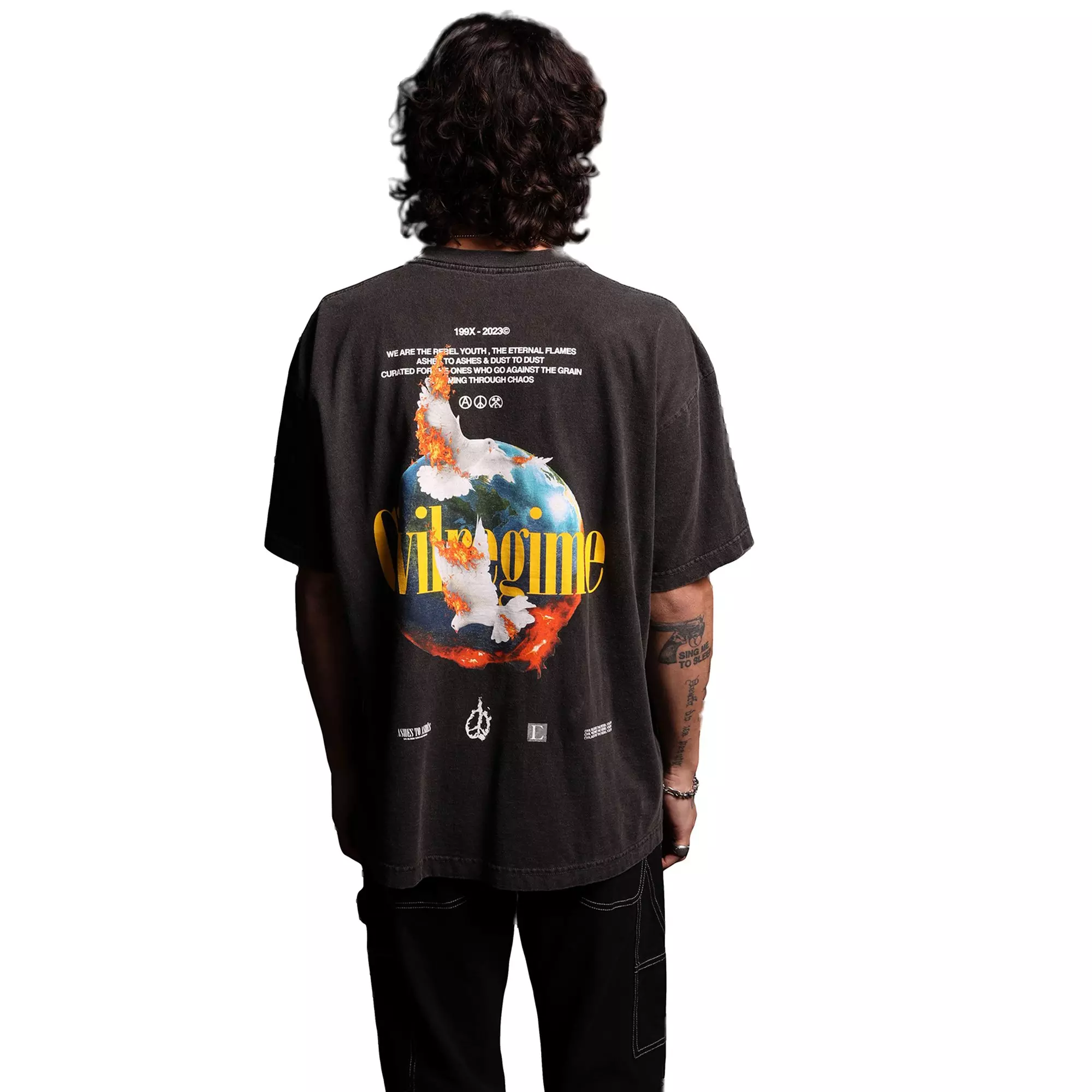 Civil Regime Men's Life Is Madness Tee - BLACK