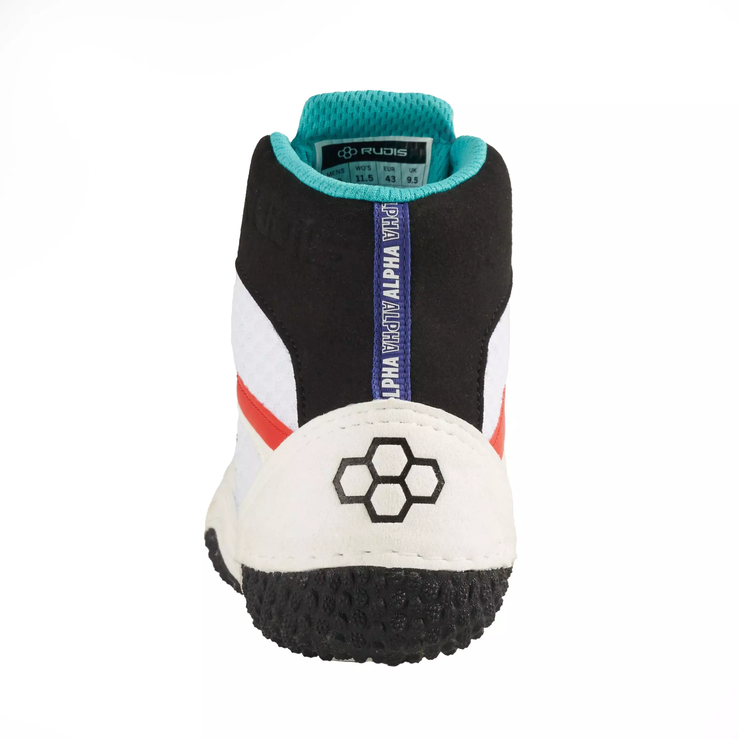 Rudis Alpha 2.0 "Clash Mismatch" Men's Wrestling Shoe - WHITE/BLACK