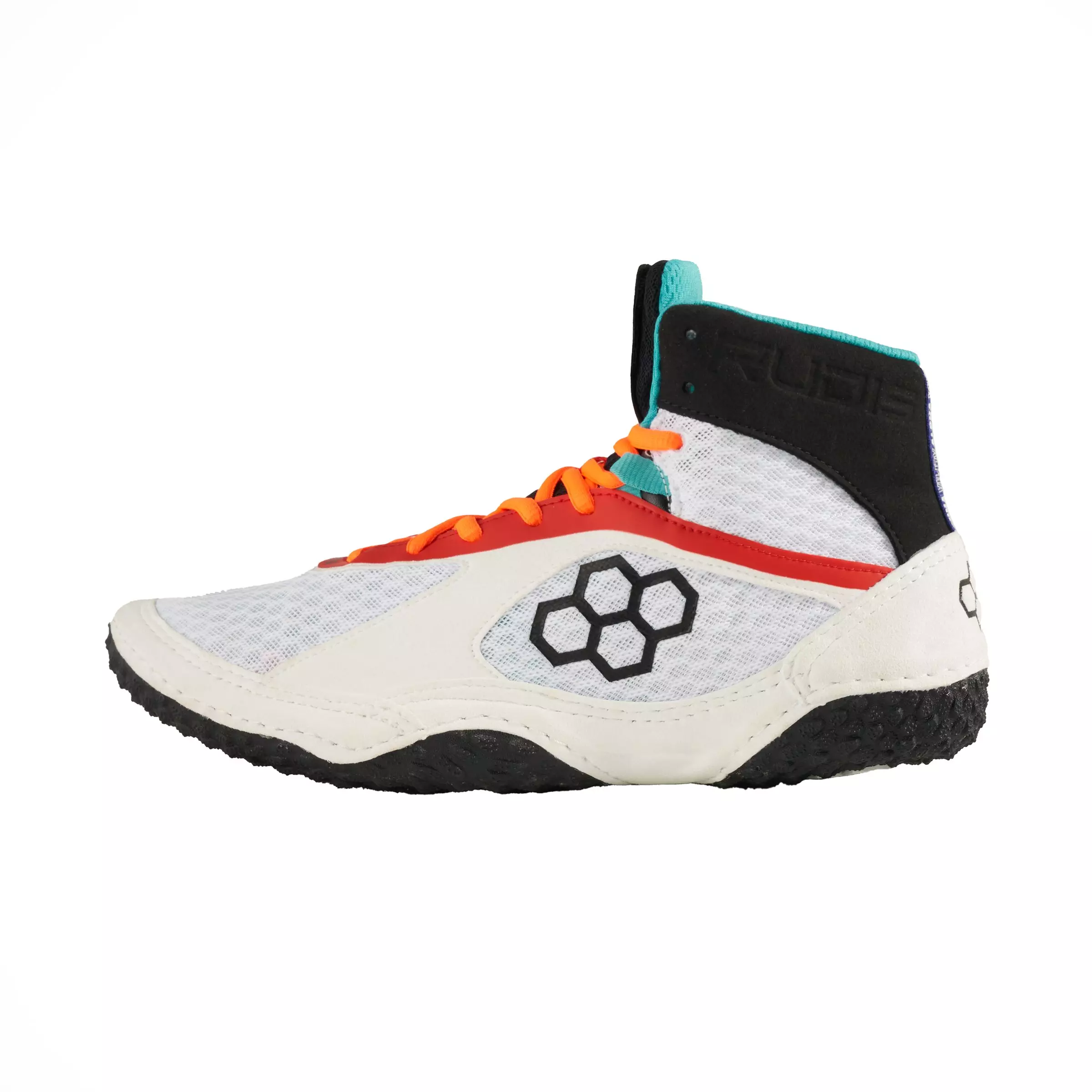 Rudis Alpha 2.0 "Clash Mismatch" Men's Wrestling Shoe - WHITE/BLACK
