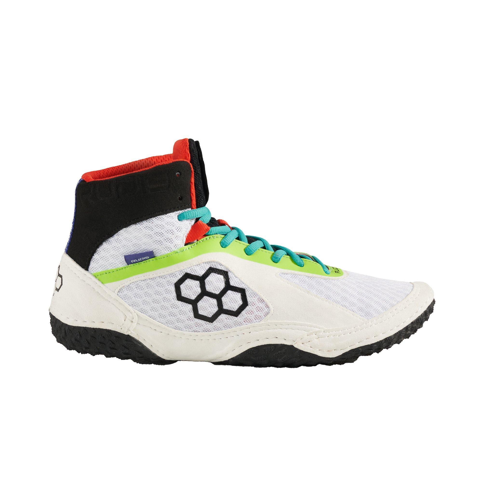 Rudis Alpha 2.0 "Clash Mismatch" Men's Wrestling Shoe - WHITE/BLACK Thumbnail View 1