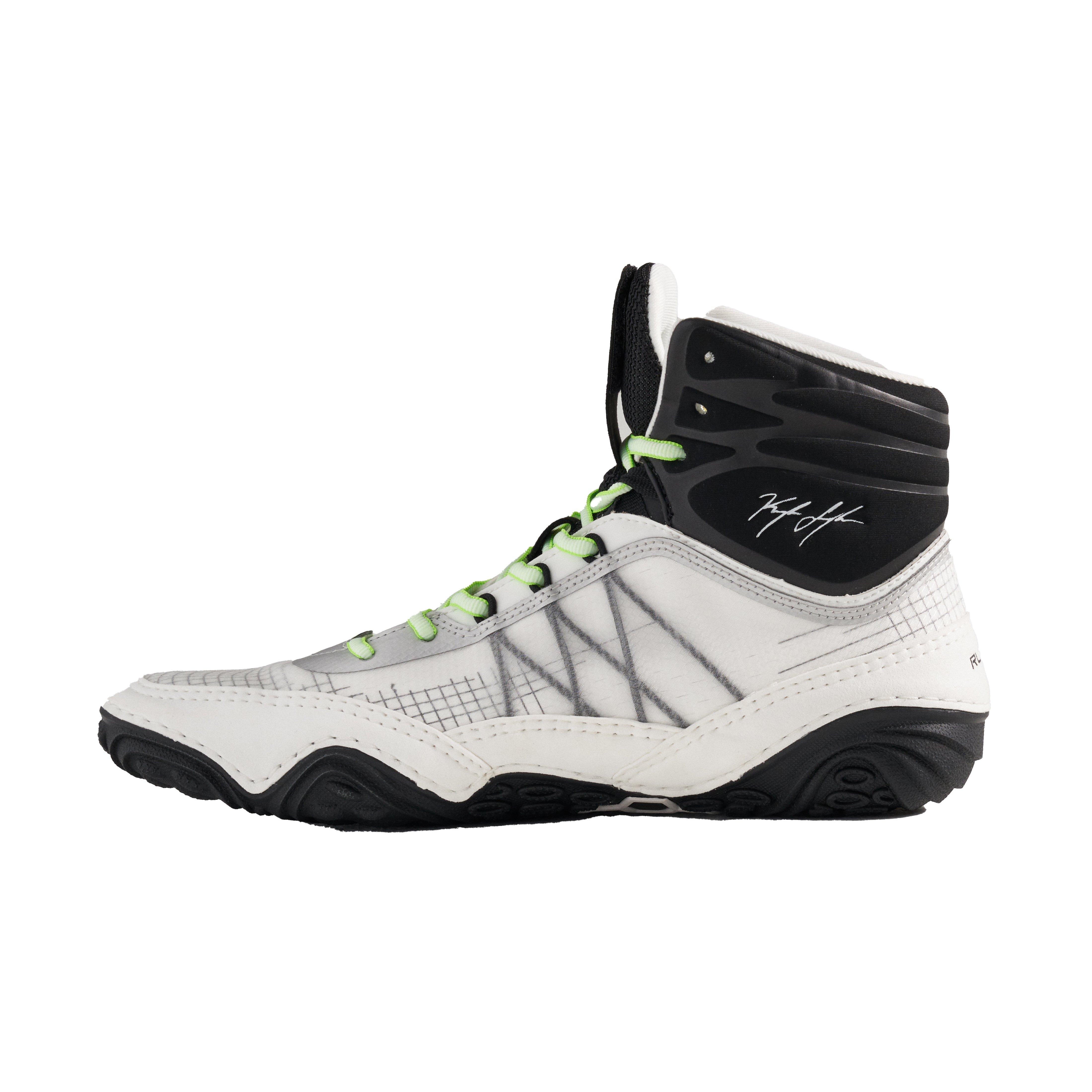 Rudis KS Infinity "Yang White/Lime" Men's Wrestling Shoe - WHITE/LIME Thumbnail View 2