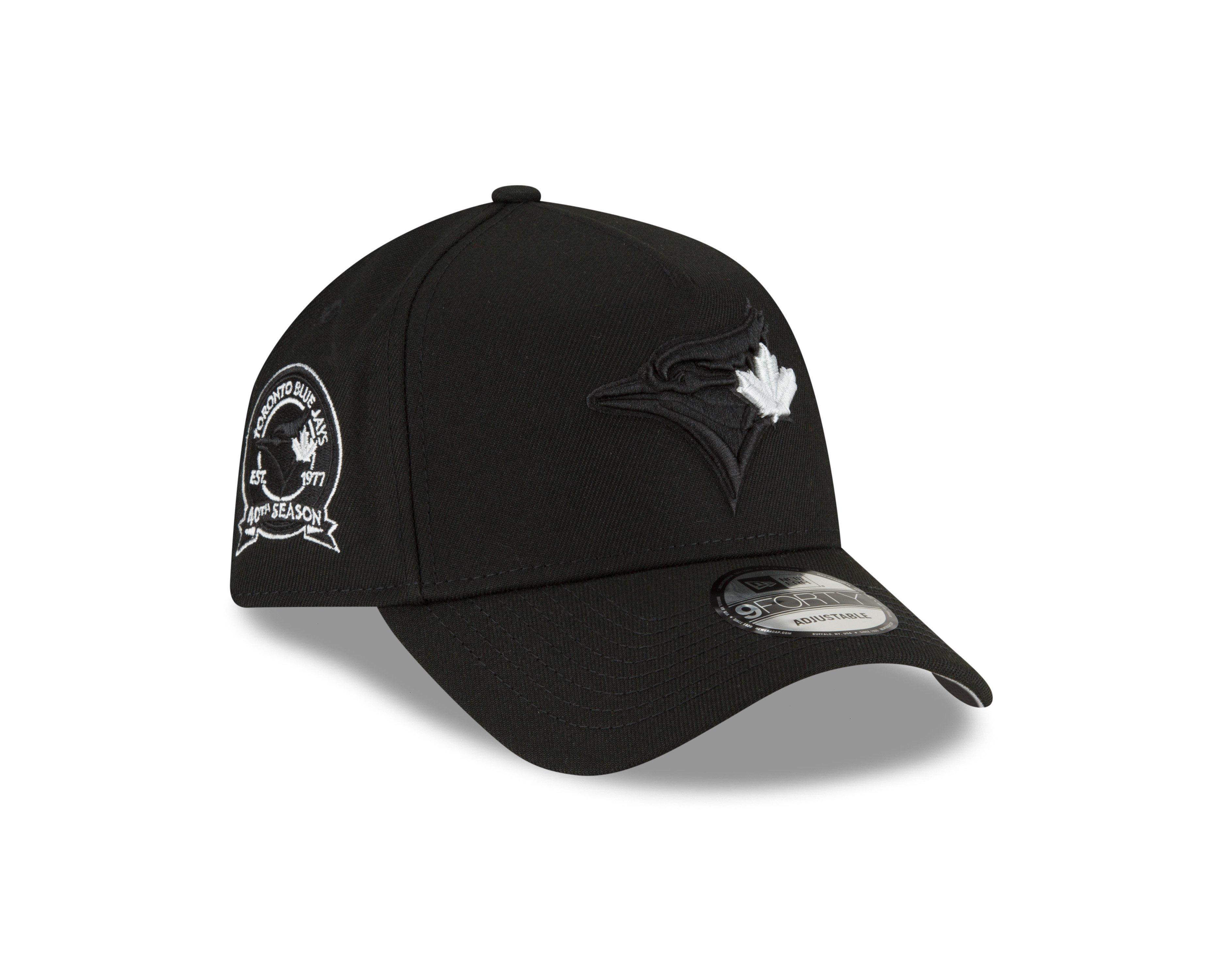 NEW ERA 9FORTY TORONTO BLUE JAYS BLACK/RED LEAF ADJUSTABLE CAP