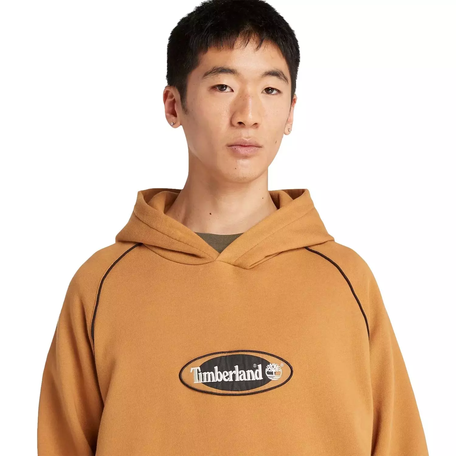 Timberland Men's Oval Logo Hoodie - Wheat - WHEAT