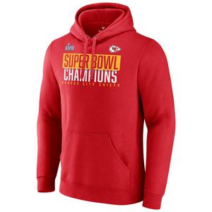 Men's Fanatics Branded Red Kansas City Chiefs Super Bowl LVII Champions Last Standing Long Sleeve T-Shirt Size: Large