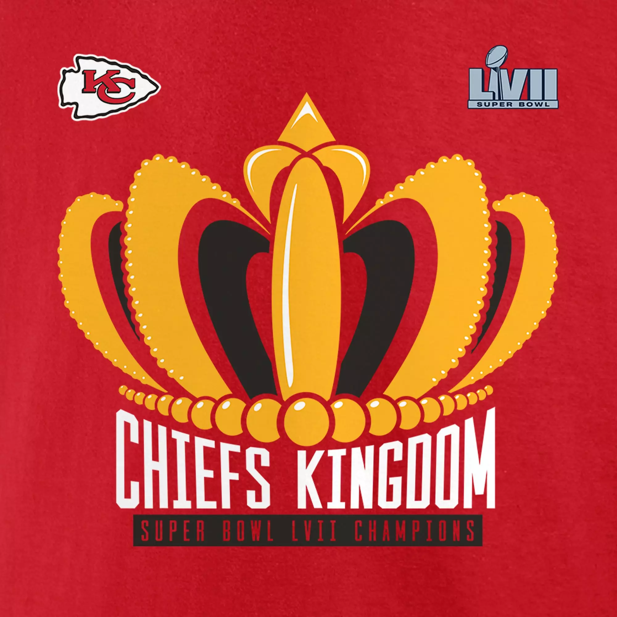 Fanatics Men's Kansas City Chiefs Super Bowl LVII Last Stand Kingdom Tee - RED