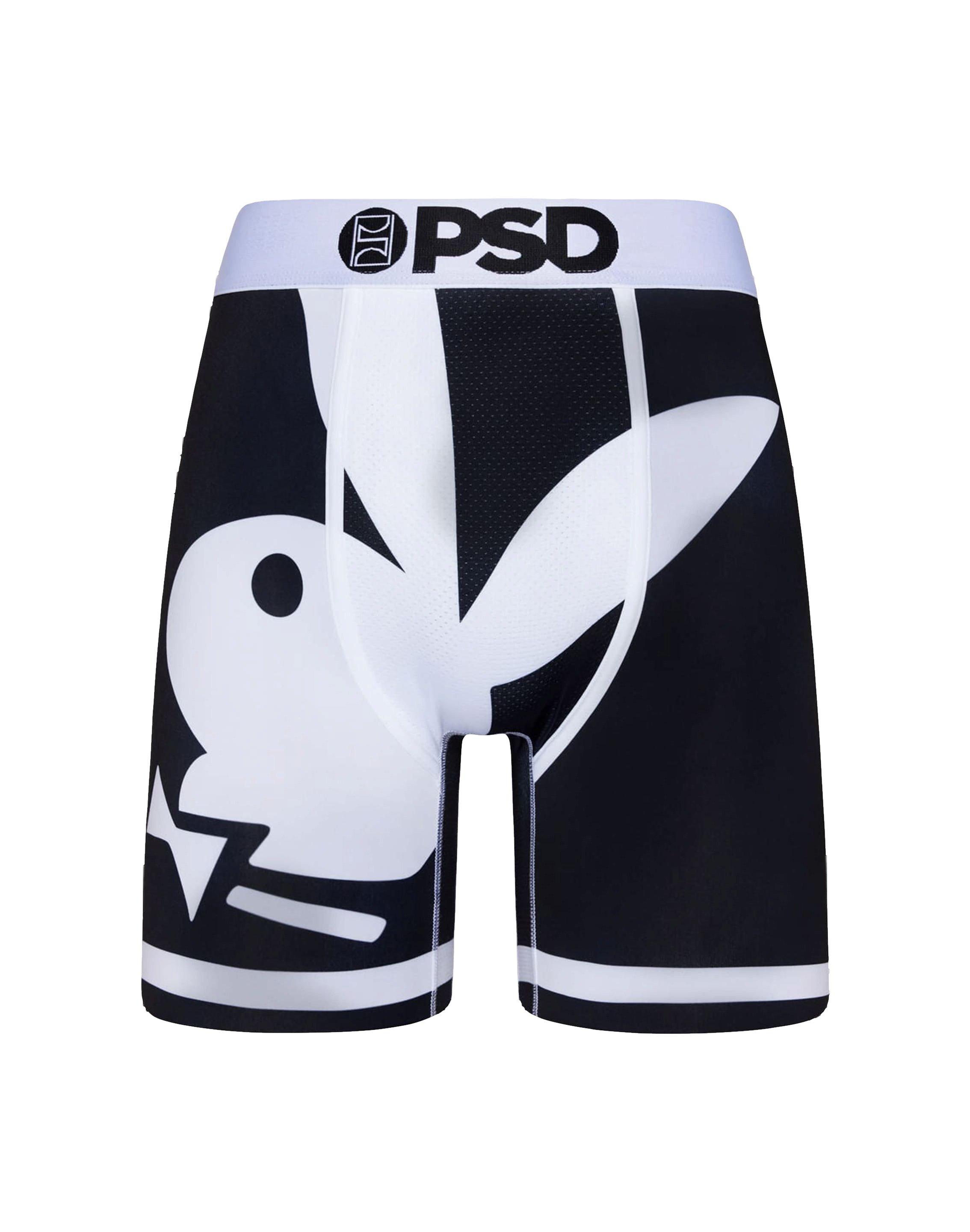 PSD Men's Playboy Big Bunny Underwear - BLACK/WHITE Thumbnail View 1