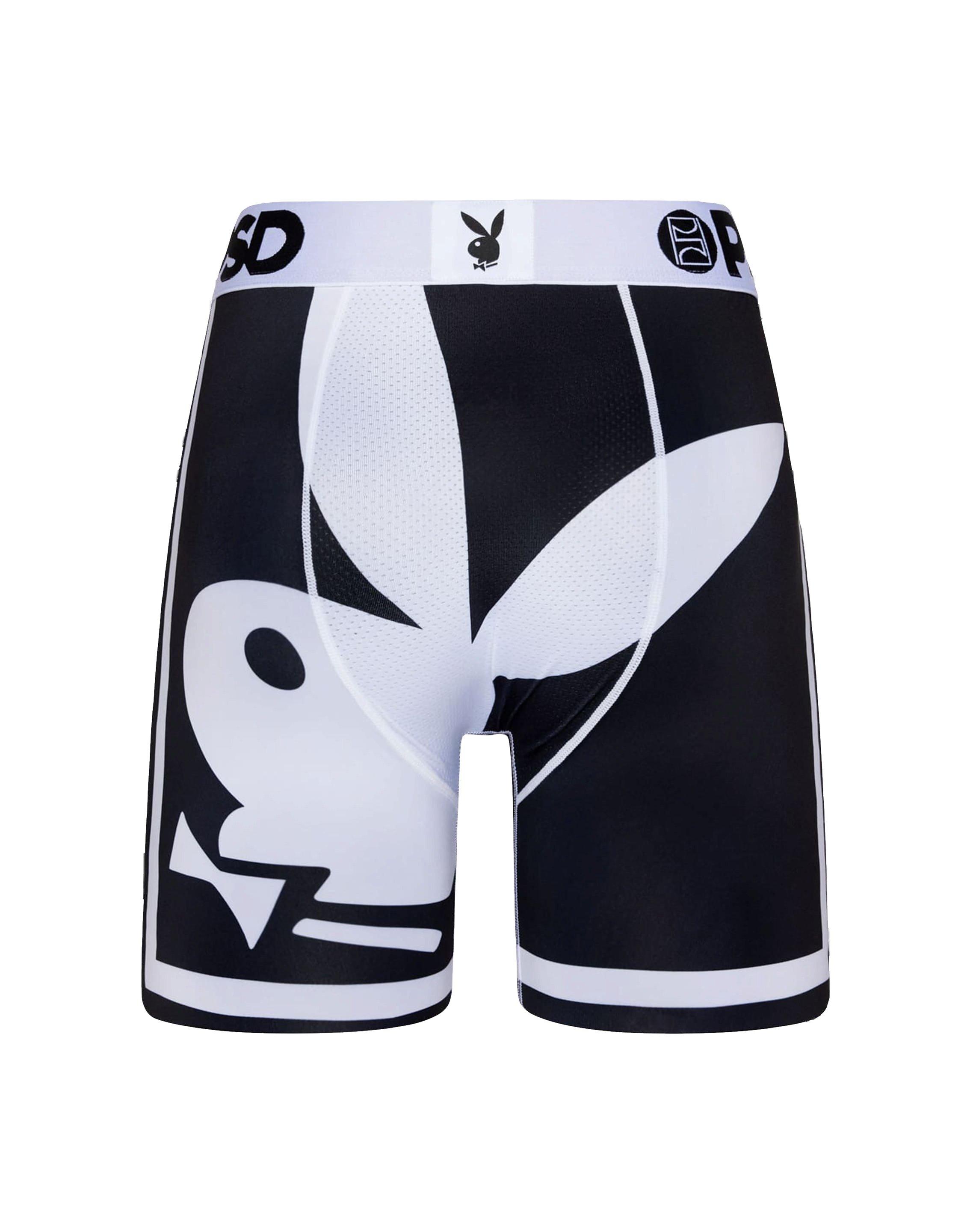 PSD Men's Playboy Big Bunny Underwear - BLACK/WHITE Thumbnail View 2