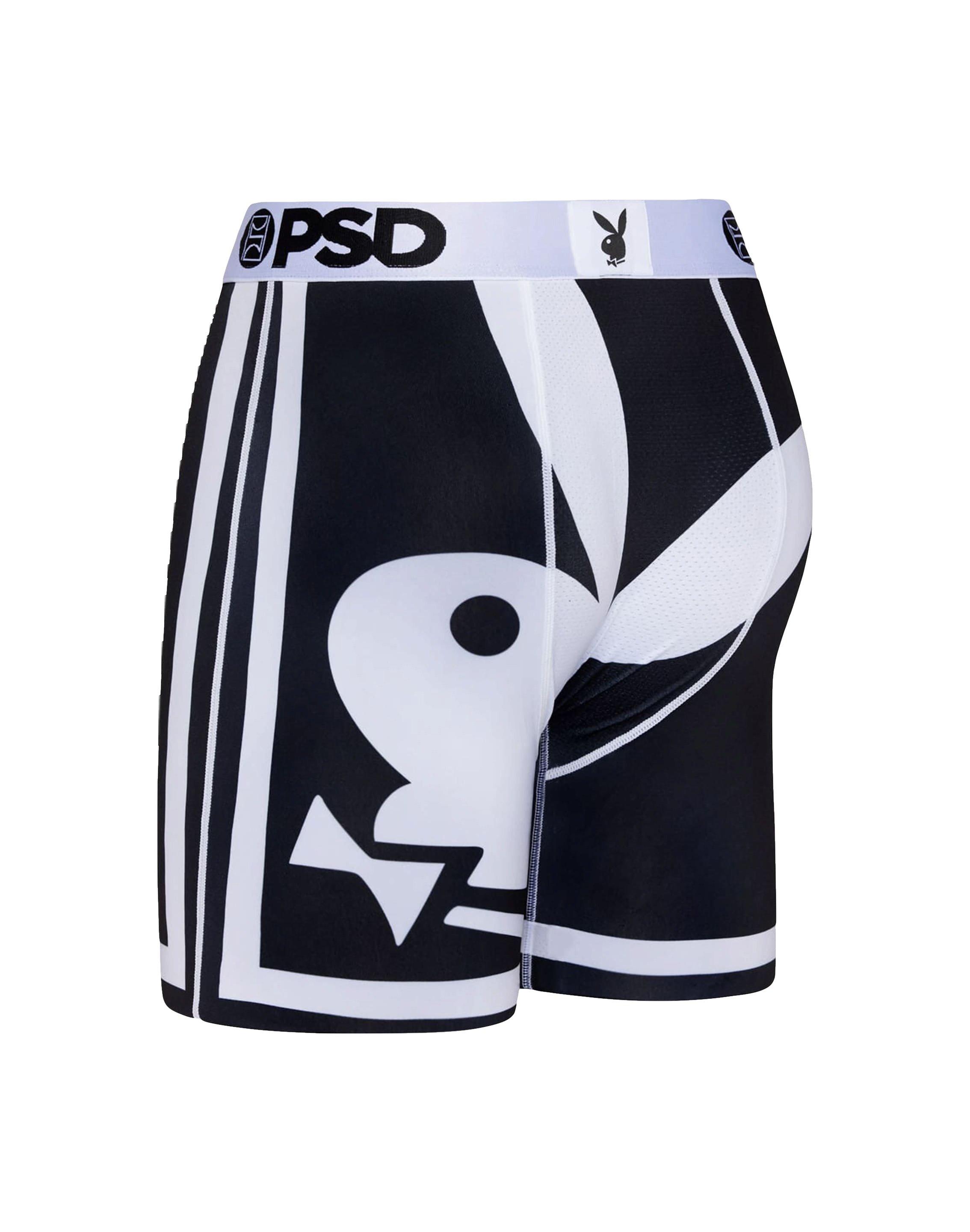 PSD Men's Playboy Big Bunny Underwear - BLACK/WHITE Thumbnail View 4