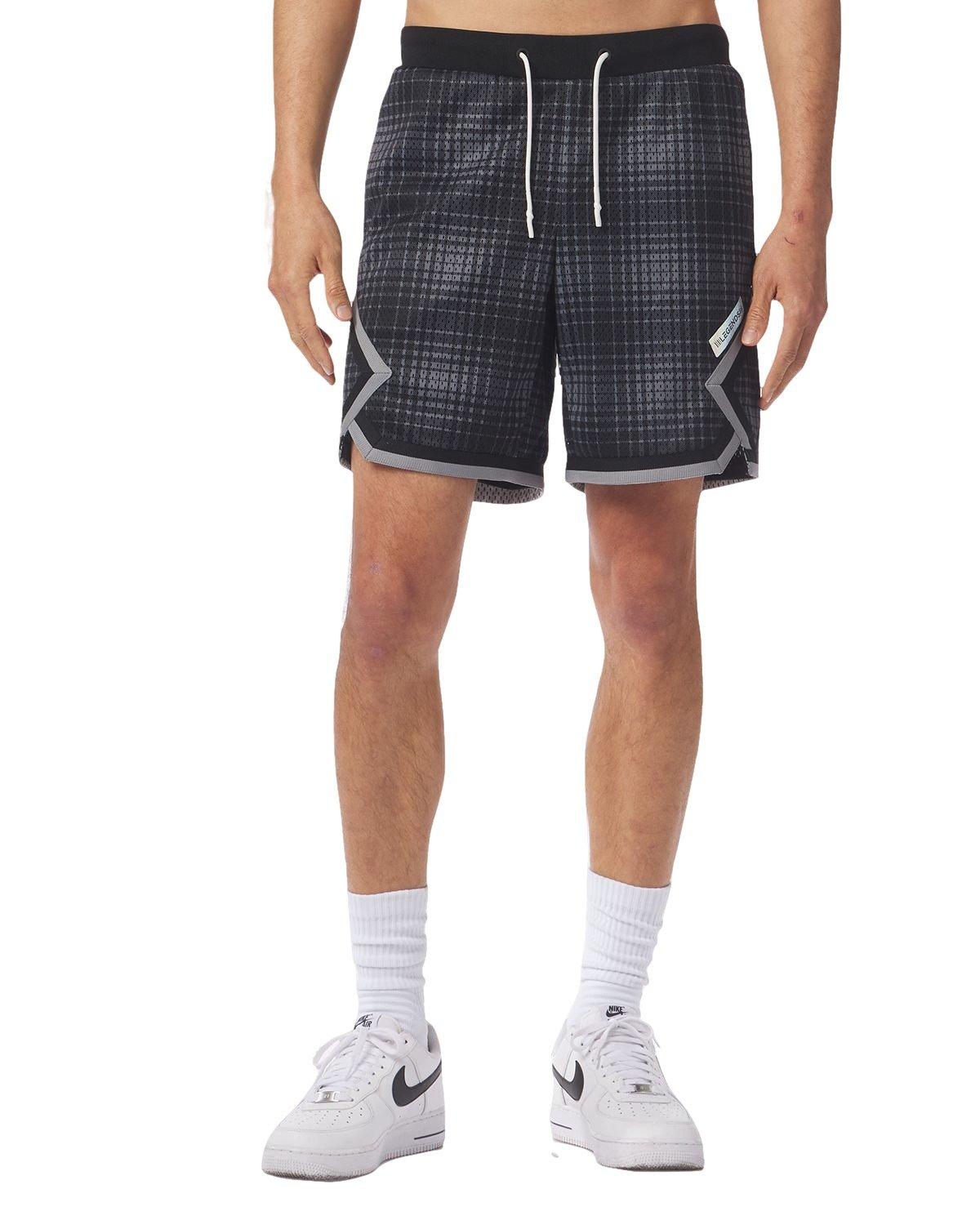 Legends Men's Crossover Plaid Shorts - BLACK Thumbnail View 1