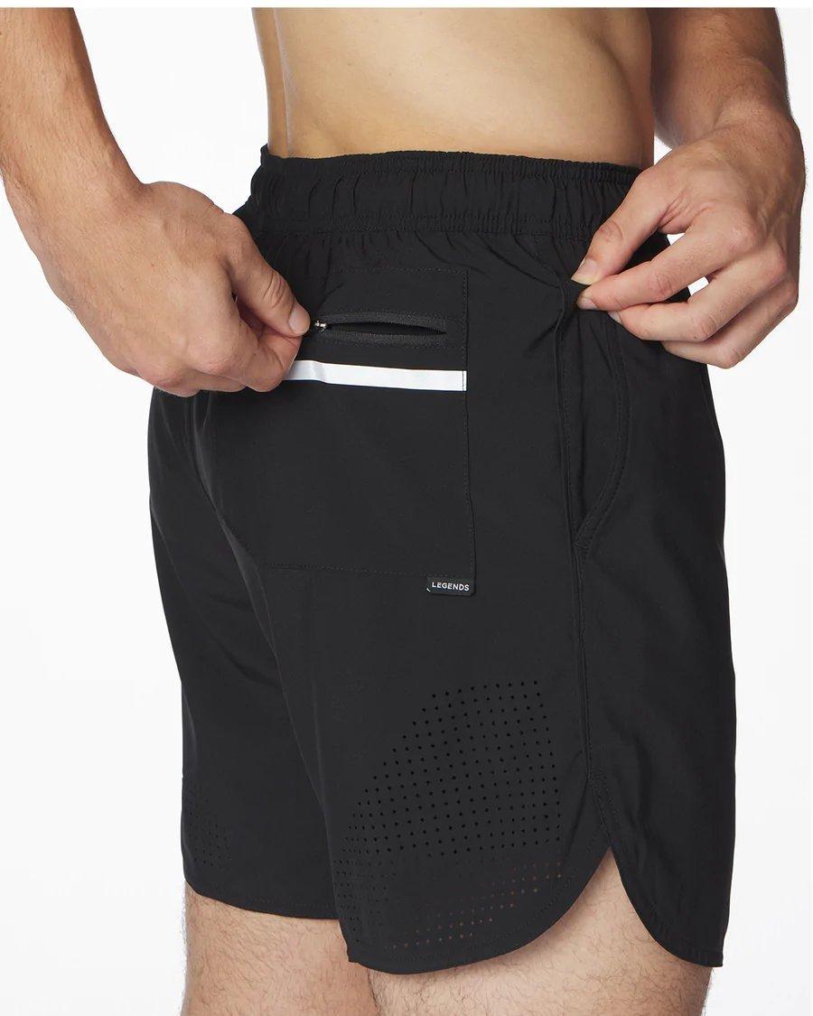 Legends Men's Luka 2.0 7-Inch Linerless Shorts - BLACK Thumbnail View 4