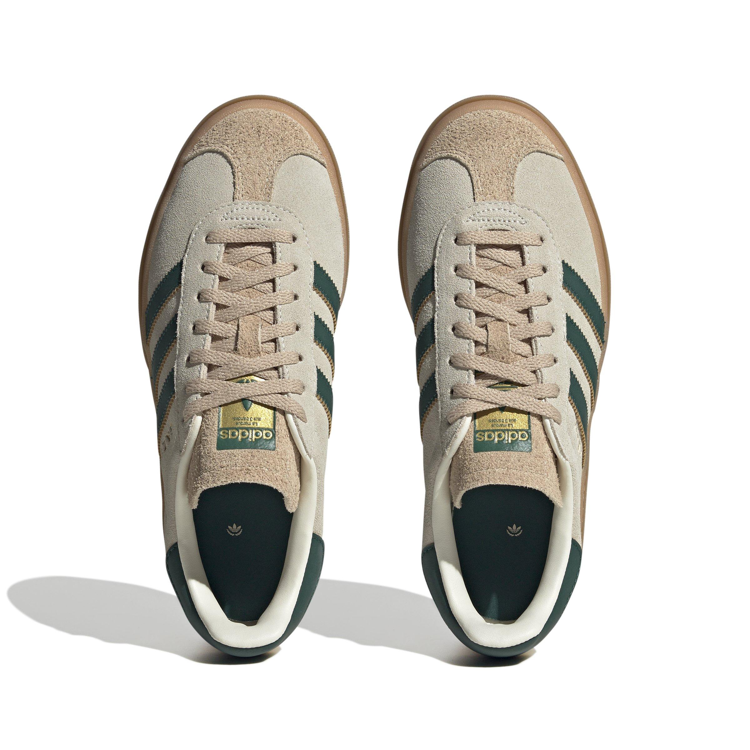adidas Originals Gazelle Bold "Cream White/Green" Women's Shoe - Hibbett | Gear