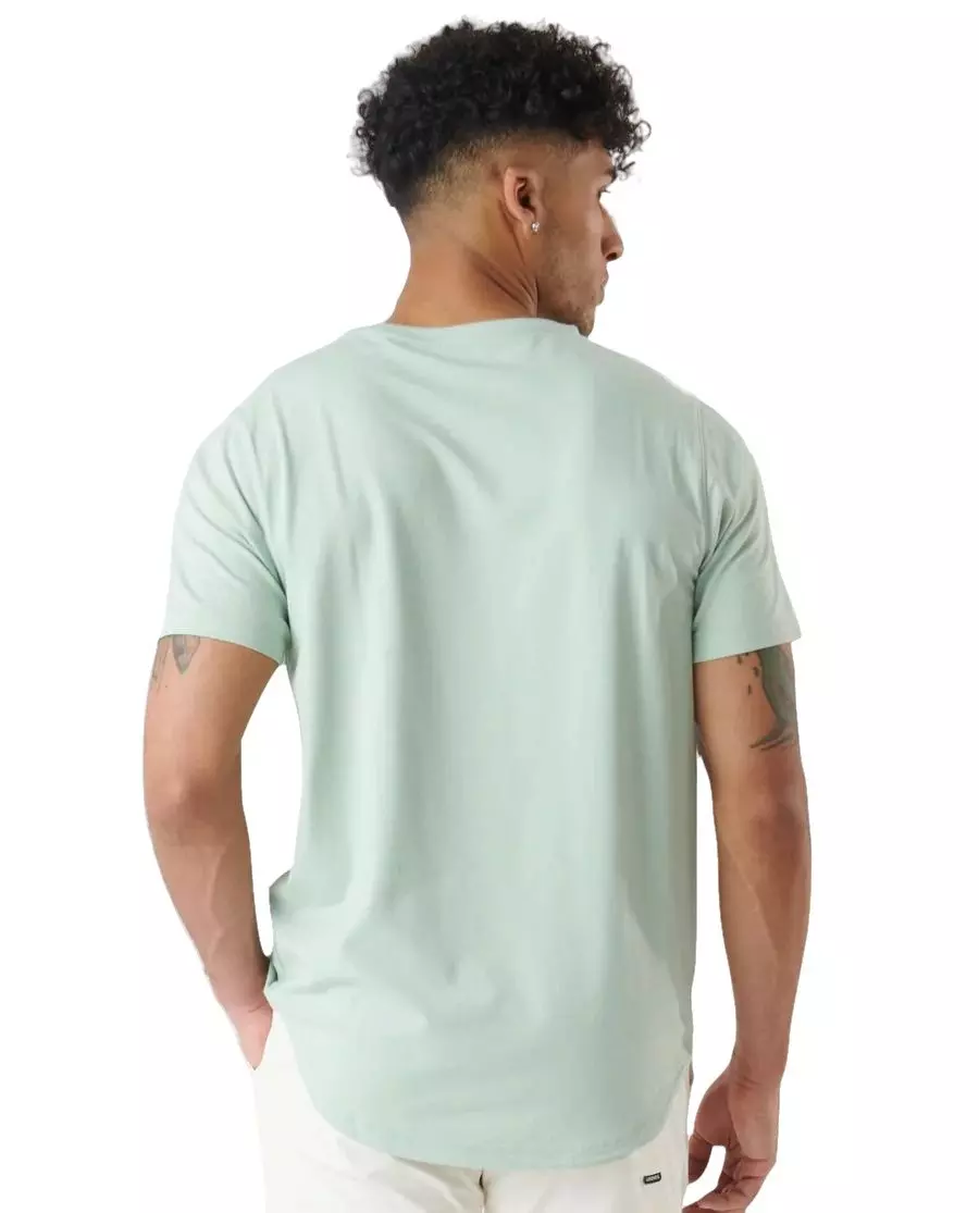 Legends Men's Aviation Curved Hem Tee - LT GREEN