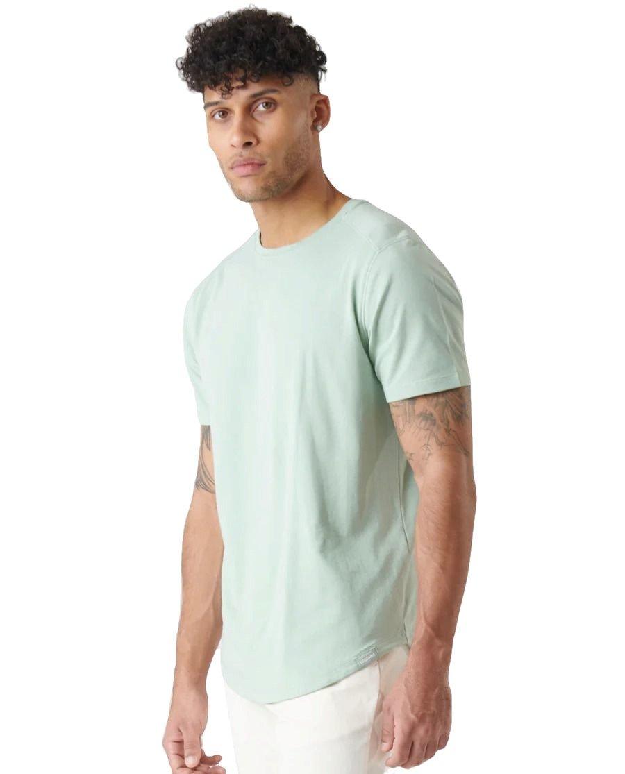 Legends Men's Aviation Curved Hem Tee - LT GREEN Thumbnail View 3